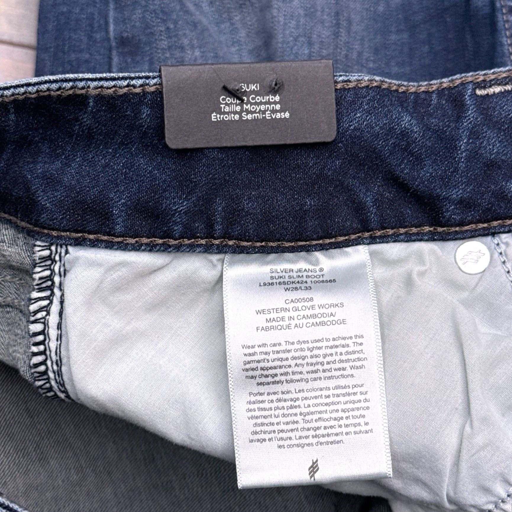 Silver Jeans Co. Silver Suki Slim Boot Jeans Womens 28x33 Low Rise Stretch New Size 28" / US 6 / IT 42 - 6 Thumbnail