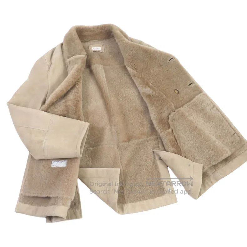 Brunello Cucinelli Brunello Cucinelli Sheepskin Double-Necked Fur Coat with W Size US L / EU 52-54 / 3 - 3 Thumbnail
