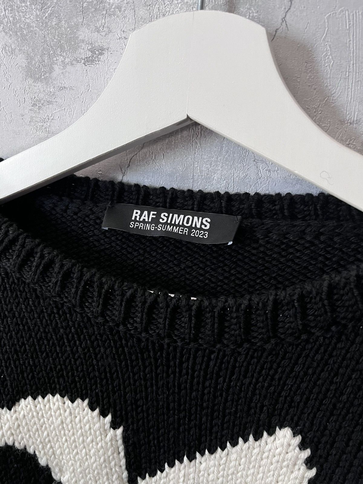 Raf Simons Raf Simons S/S 23 cropped R sweater wool Size US M / EU 48-50 / 2 - 2 Thumbnail