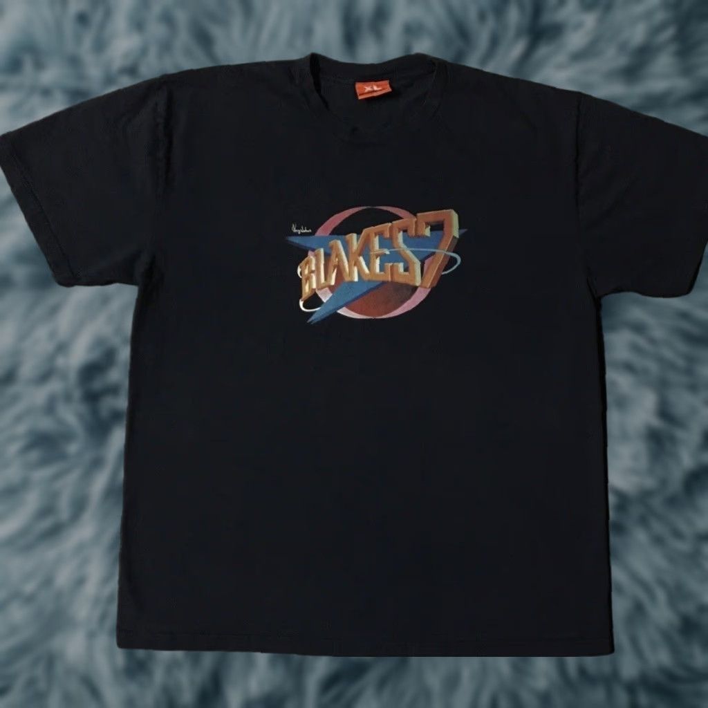 Vintage VINTAGE Blakes 7 Shirt XL Blue Graphic Tee TV Movie 80s 90s Space Alien Sci Fi The Hundreds Spaceship Men Shirt Size US XL / EU 56 / 4 - 1 Thumbnail