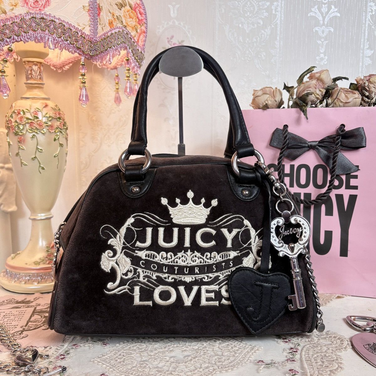 vintage juicy couture bowler bag