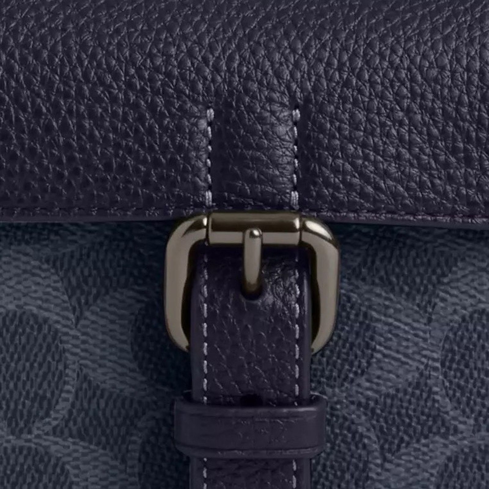 Coach NWT Coach Men Warner Crossbody Bag Denim/Midnight Navy CW217 Size ONE SIZE - 9 Thumbnail