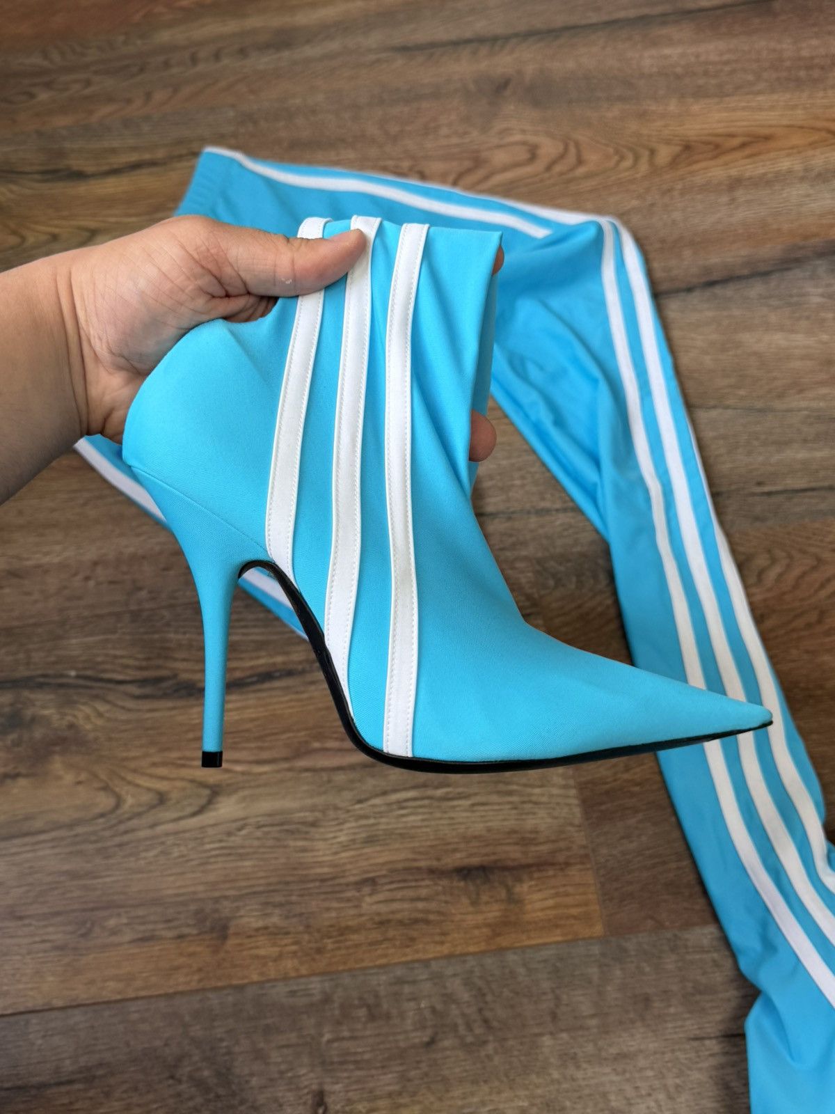 Adidas × Balenciaga Balenciaga x Adidas Pantashoes Blue Size 38 / S NWT Heels Size US 8 / IT 38 - 9 Thumbnail