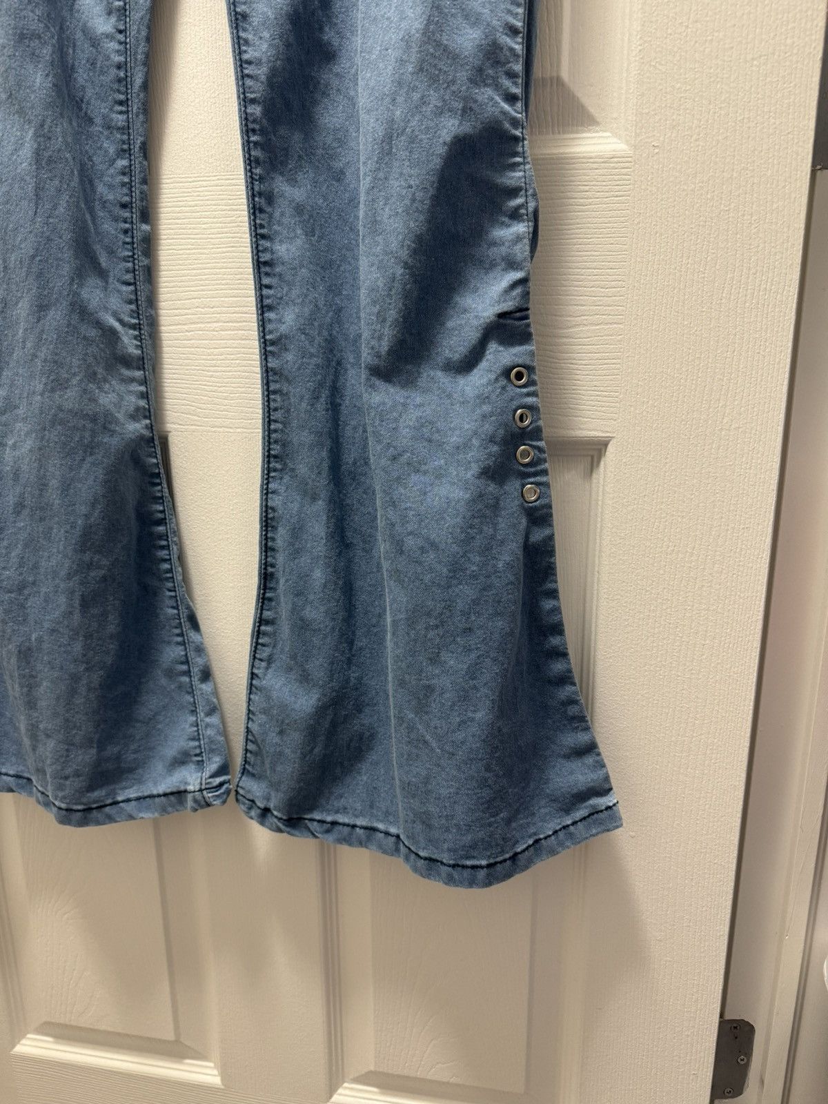 Japanese Brand × Jean × Vintage Jeans Japanese Brand Lace Bolan Bootcut Denim Jeans Thin Size US 36 / EU 52 - 5 Thumbnail