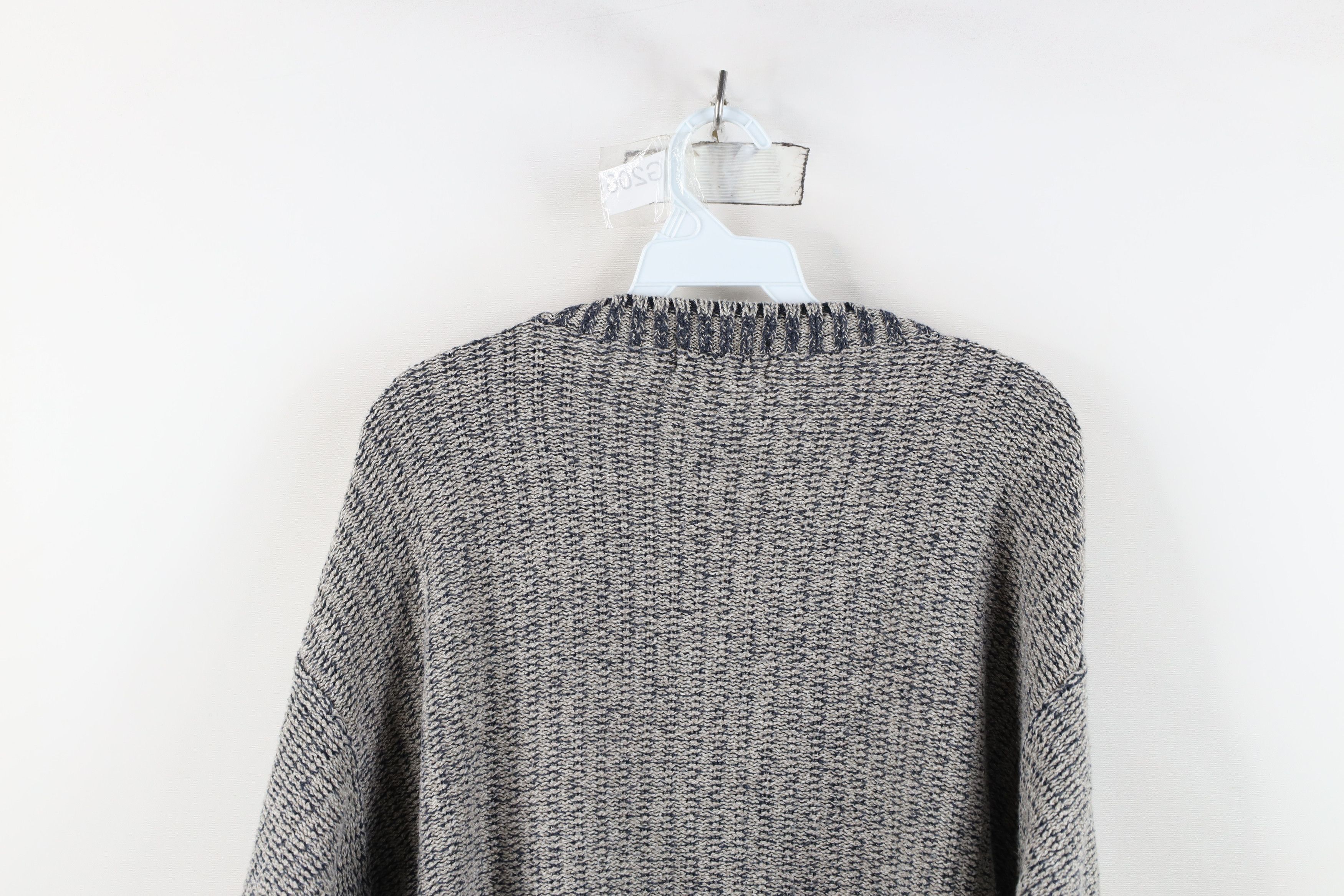 Vintage Vintage 90s Streetwear Chunky Ribbed Knit V-Neck Sweater USA Size US M / EU 48-50 / 2 - 9 Thumbnail