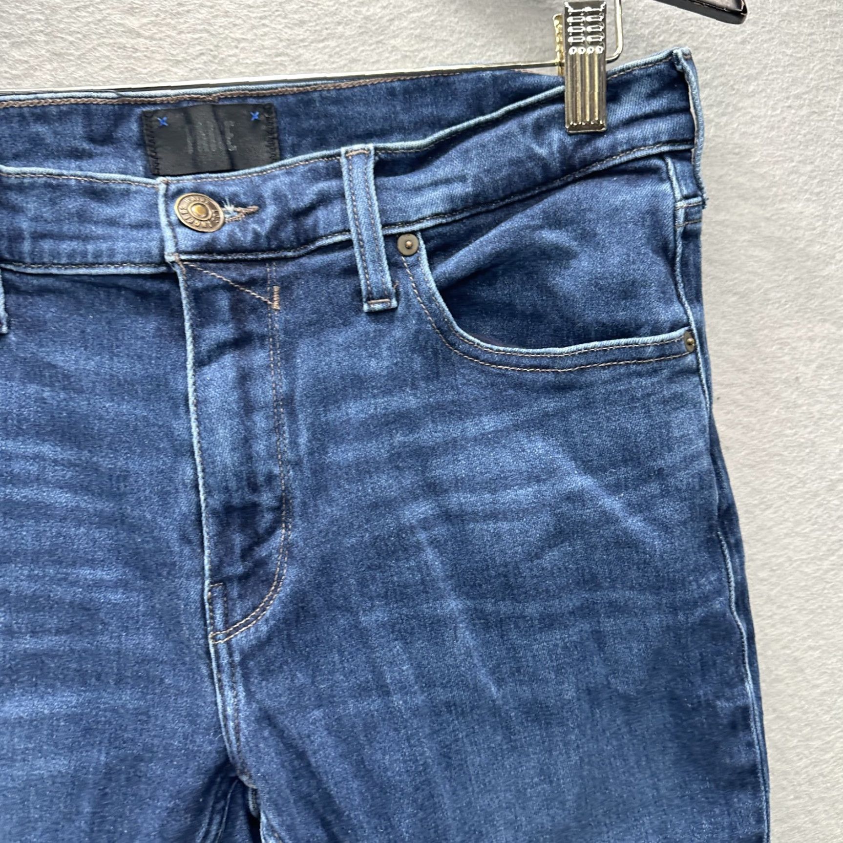 Paige PAIGE Lennox Jeans Mens Slim Fit 32x31 Blue Stretch Denim Talon Zipper Classic Size US 32 / EU 48 - 3 Thumbnail