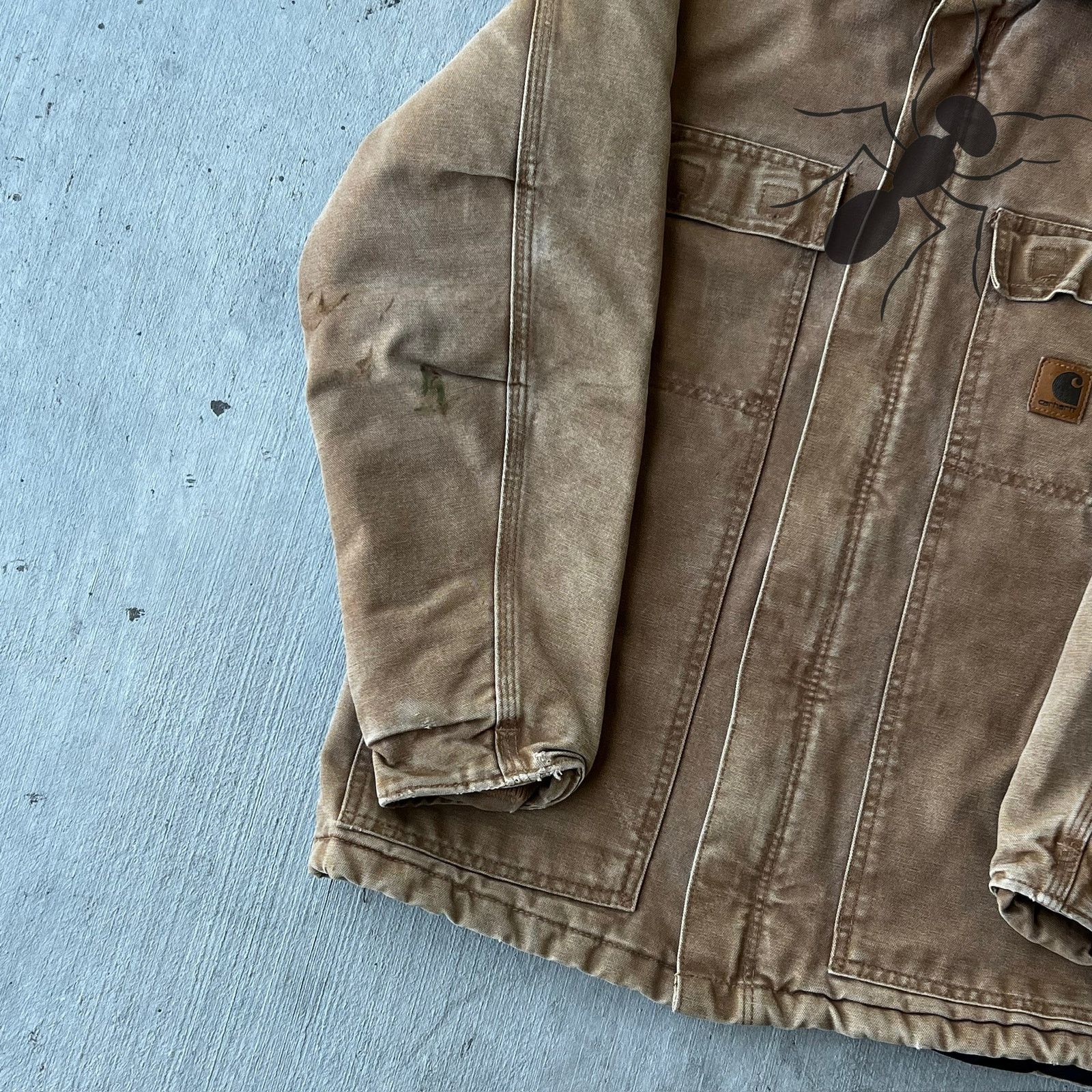 Carhartt × Vintage Carhartt YOUTH YYC26 BRN brown arctic work wear jacket Size US XS / EU 42 / 0 - 5 Thumbnail