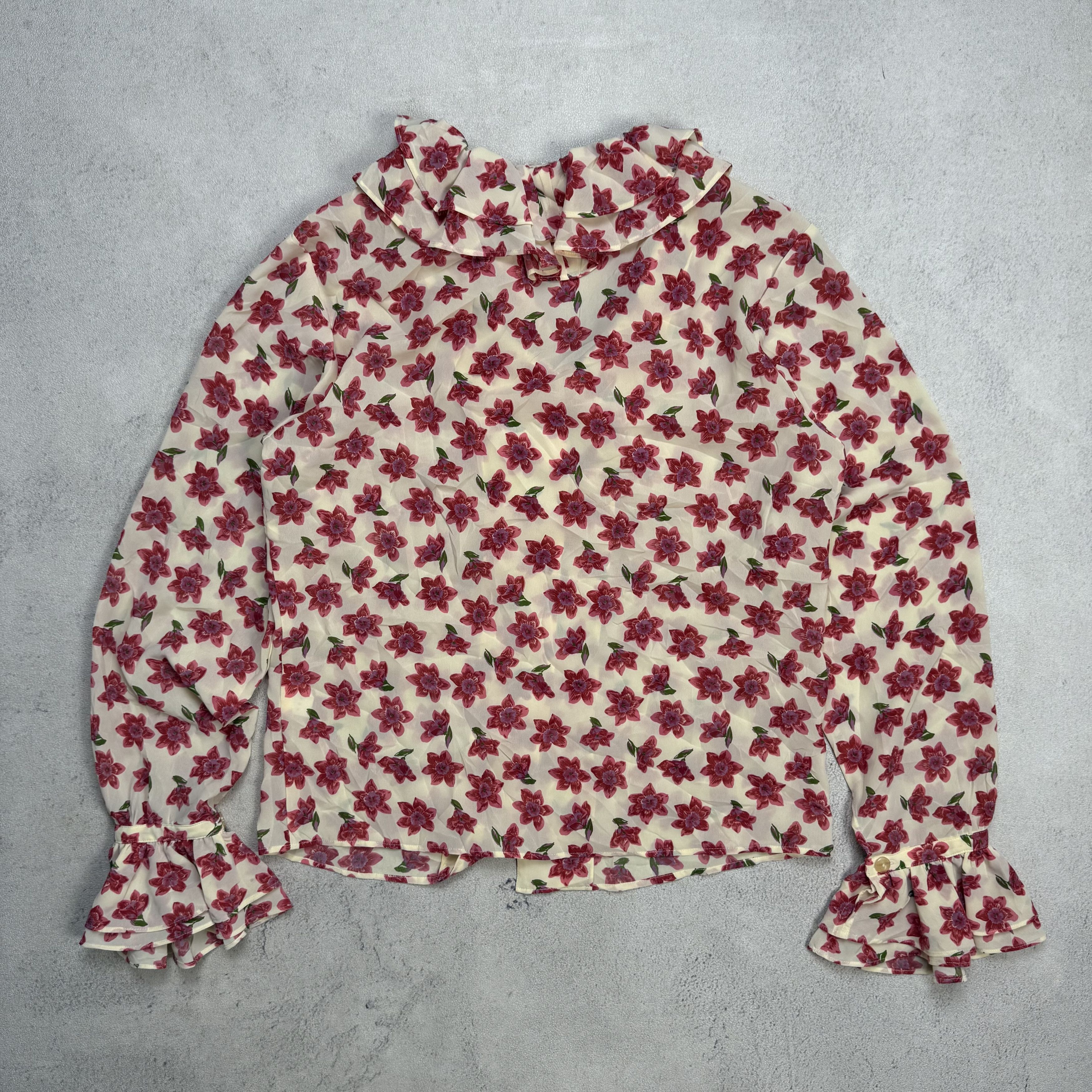 Hysteric Glamour Hysteric Glamour Blouse Floral Ruffles Size S / US 4 / IT 40 - 2 Thumbnail