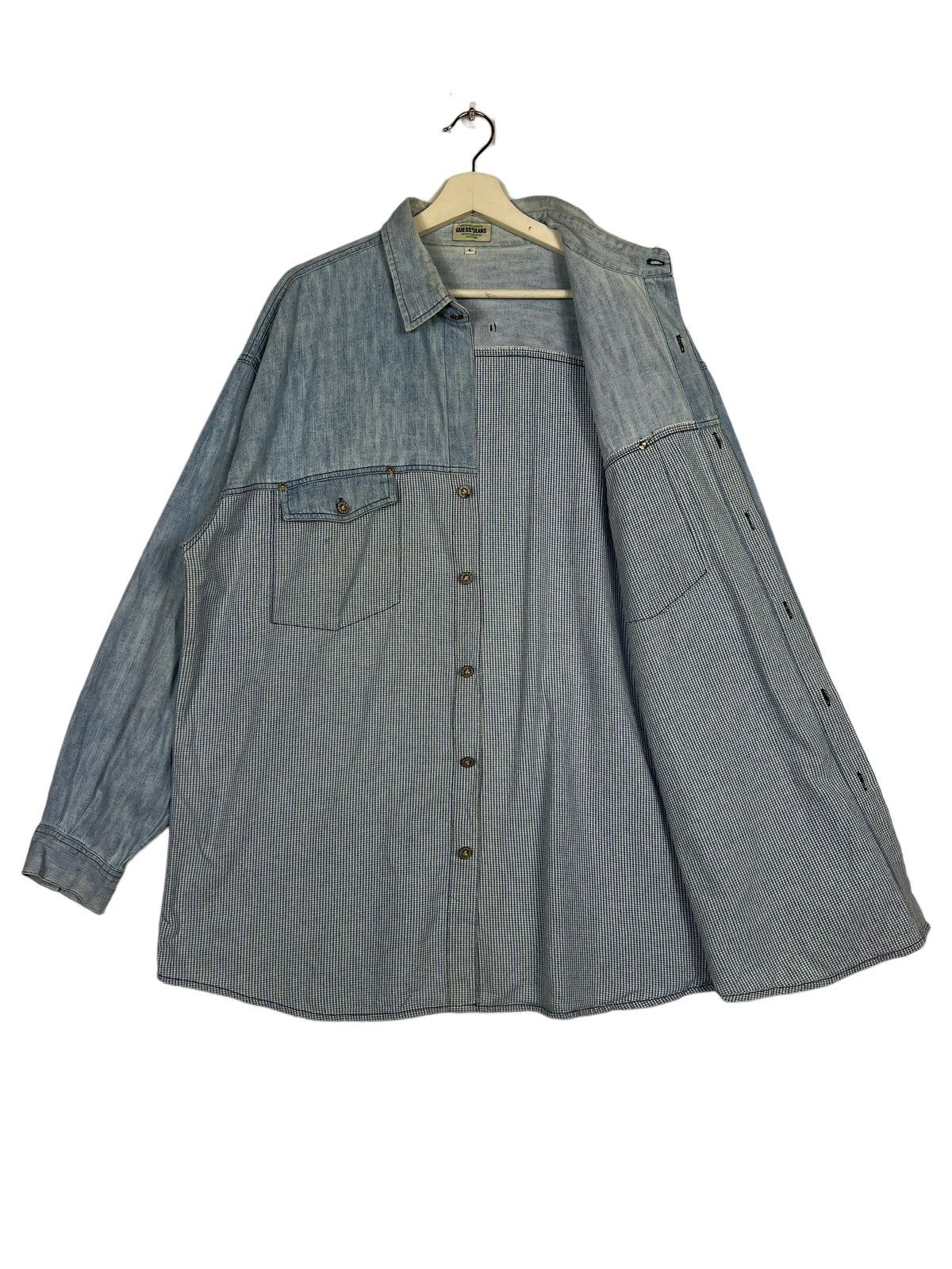 Guess 🔥 GUESS JEANS HIKORY STRIPE SHIRT JACKET MADE IN USA Size US L / EU 52-54 / 3 - 9 Thumbnail