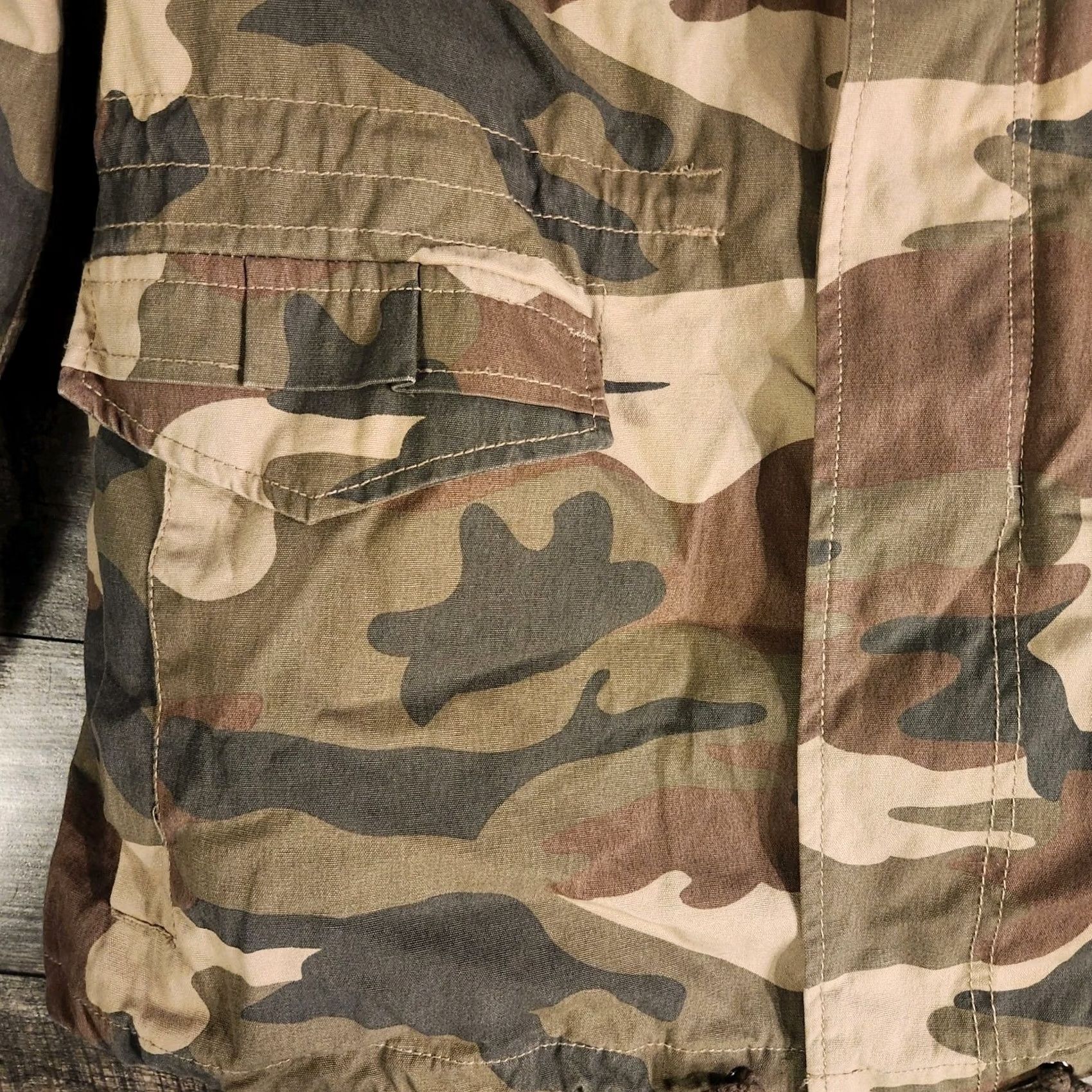 Vintage Brandit Camo Jacket M-65 Giant Mens Medium Field Sherpa Lined Military Utility Shirt Size US M / EU 48-50 / 2 - 3 Thumbnail