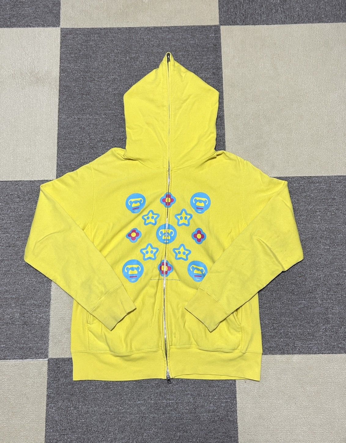 Bape OG Bape Yellow Baby Milo Friends Logo Full Zip Hoodie Size US M / EU 48-50 / 2 - 1 Thumbnail