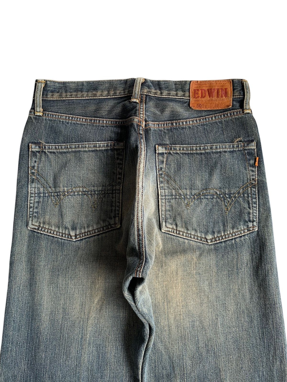 Edwin × If Six Was Nine × Kapital VINTAGE EDWIN 505Z SELVEDGE FADED MUDWASH DISTRESSED DENIM🎌 Size US 31 - 7 Thumbnail