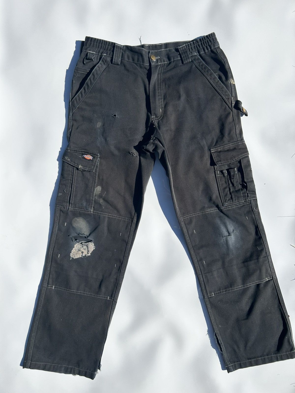 Dickies Dickies Distressed Workwear Heavy Duty Doubleknee Carpenter Size US 33 - 2 Thumbnail