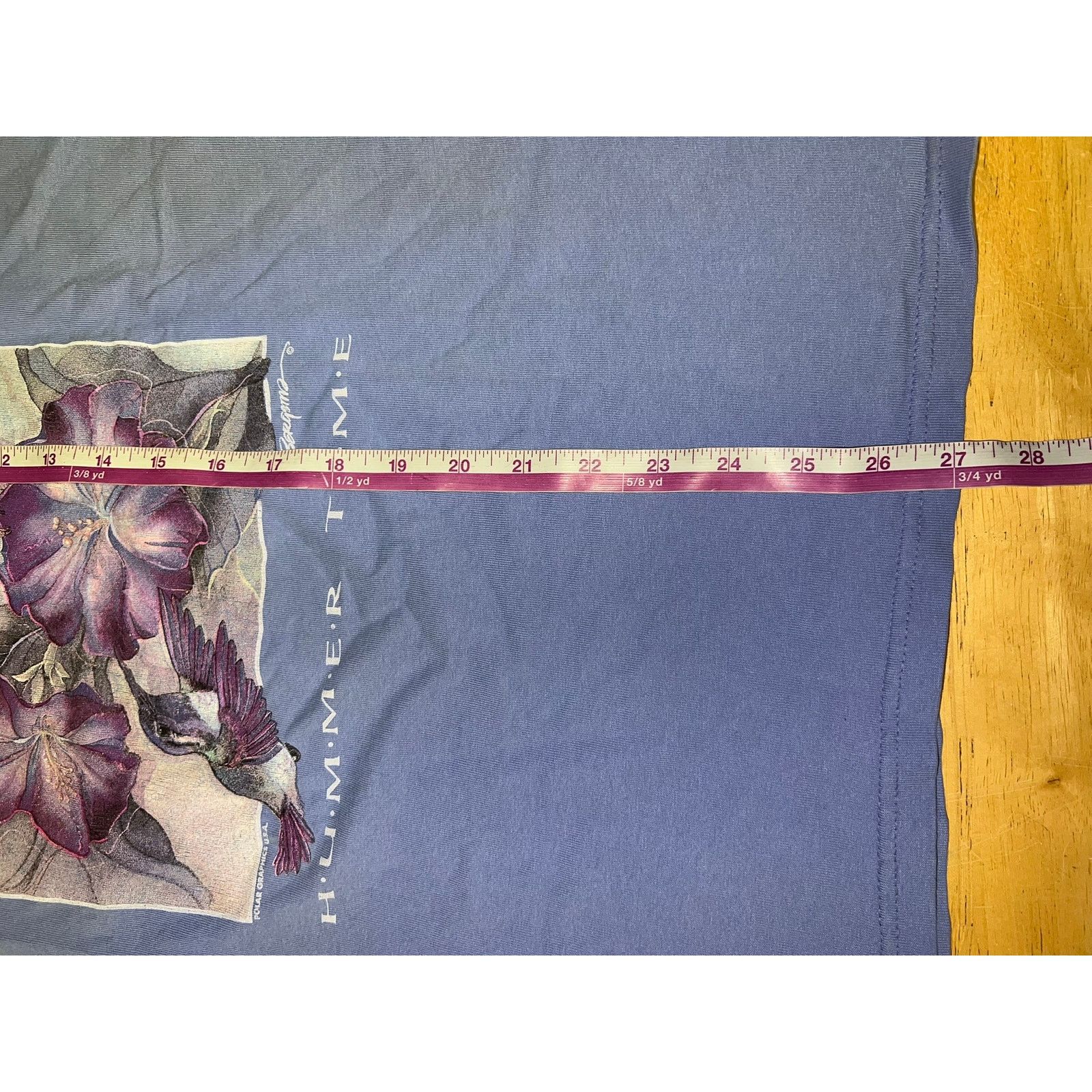 Port & Company Vintage Hummingbird Shirt Hummer Time Bird Flower Tee VTG M Size US M / EU 48-50 / 2 - 9 Thumbnail