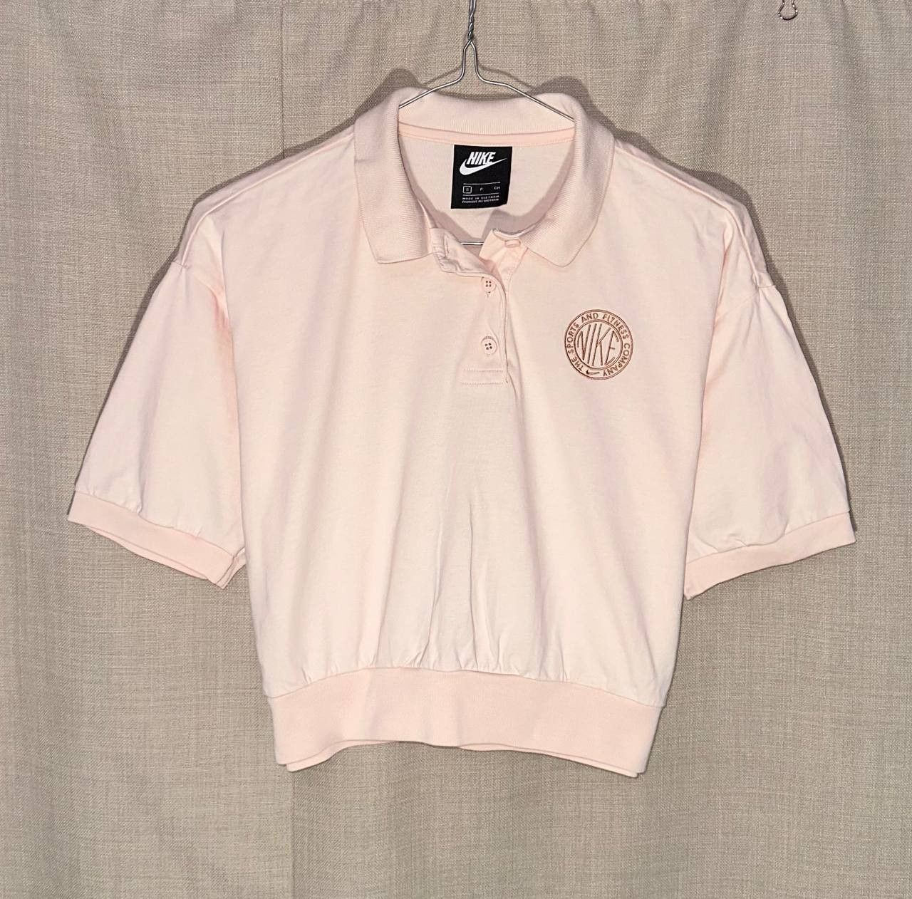 Nike Nike cropped polo t shirt Polo Shirt Neu Loose Fit cotton Size S / US 4 / IT 40 - 1 Thumbnail