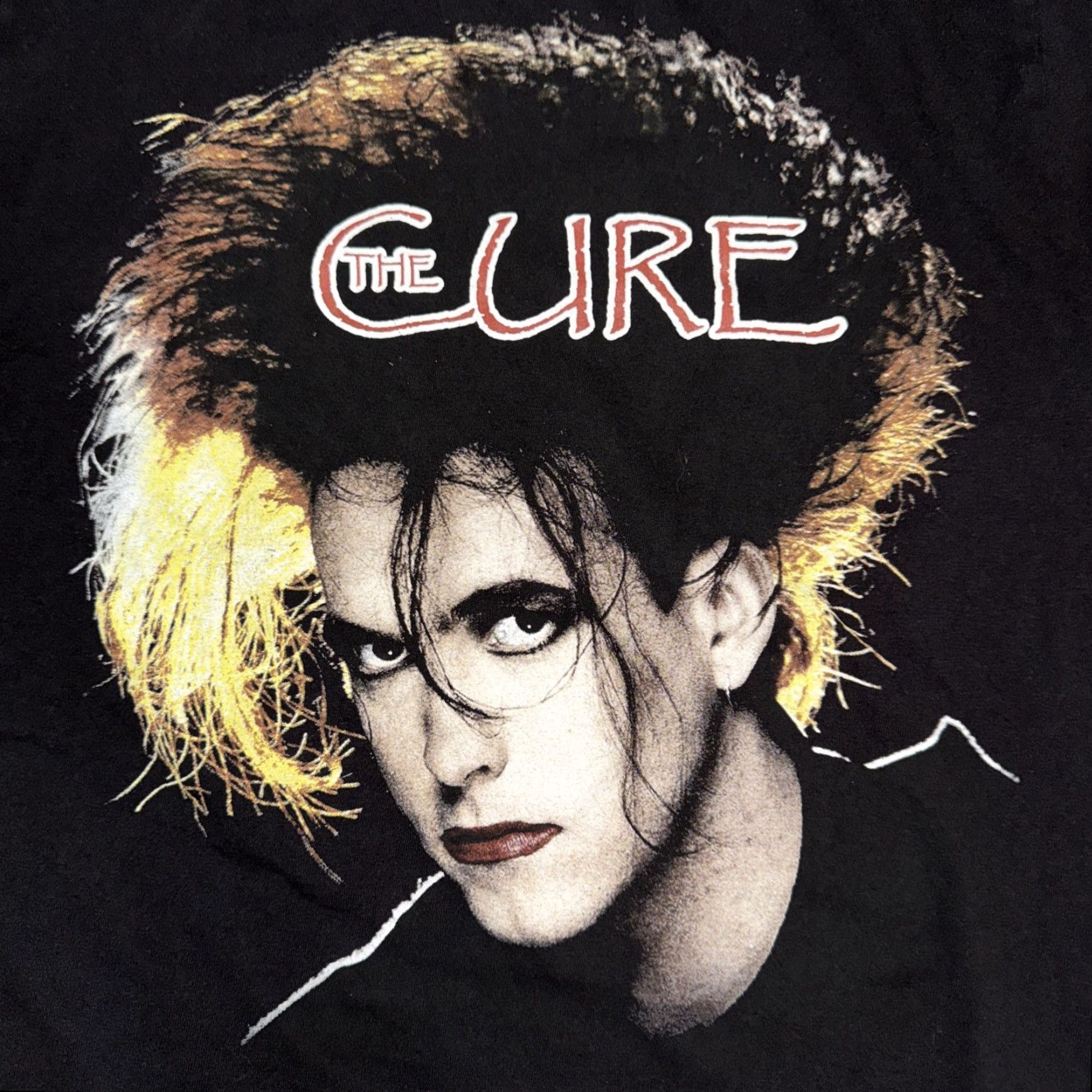 Vintage VINTAGE The Cure Band T-Shirt Robert Smith Portrait Black Medium Mens T-Shirt Size US M / EU 48-50 / 2 - 2 Thumbnail