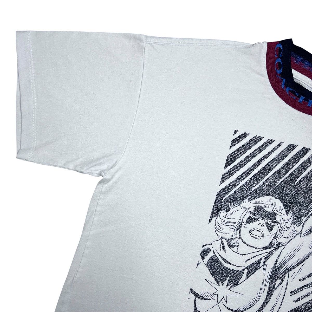 Coach Coach x Marvel Captain Marvel White Short Sleeve Graphic Tee Size US M / EU 48-50 / 2 - 6 Thumbnail