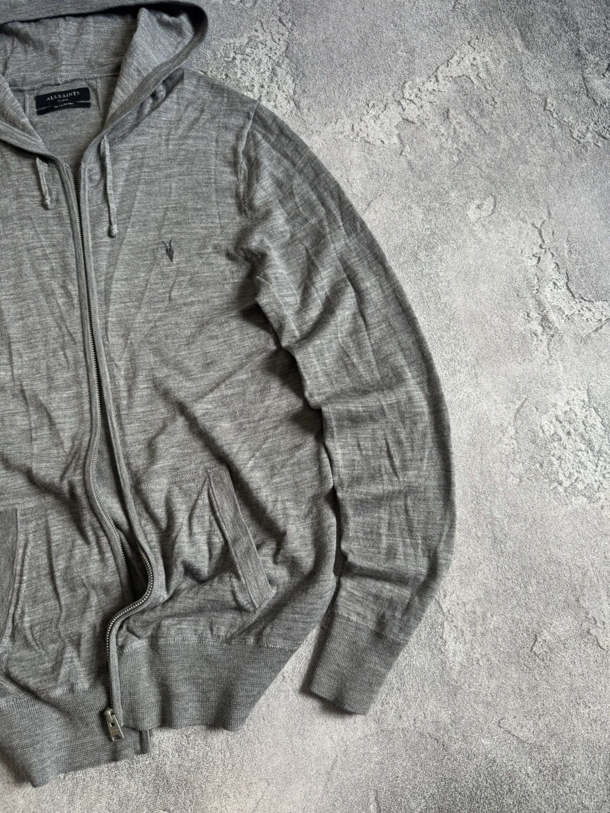 Allsaints Allsaints L merino mode zip hoodie jumoer knitwear pullover Size US L / EU 52-54 / 3 - 5 Thumbnail