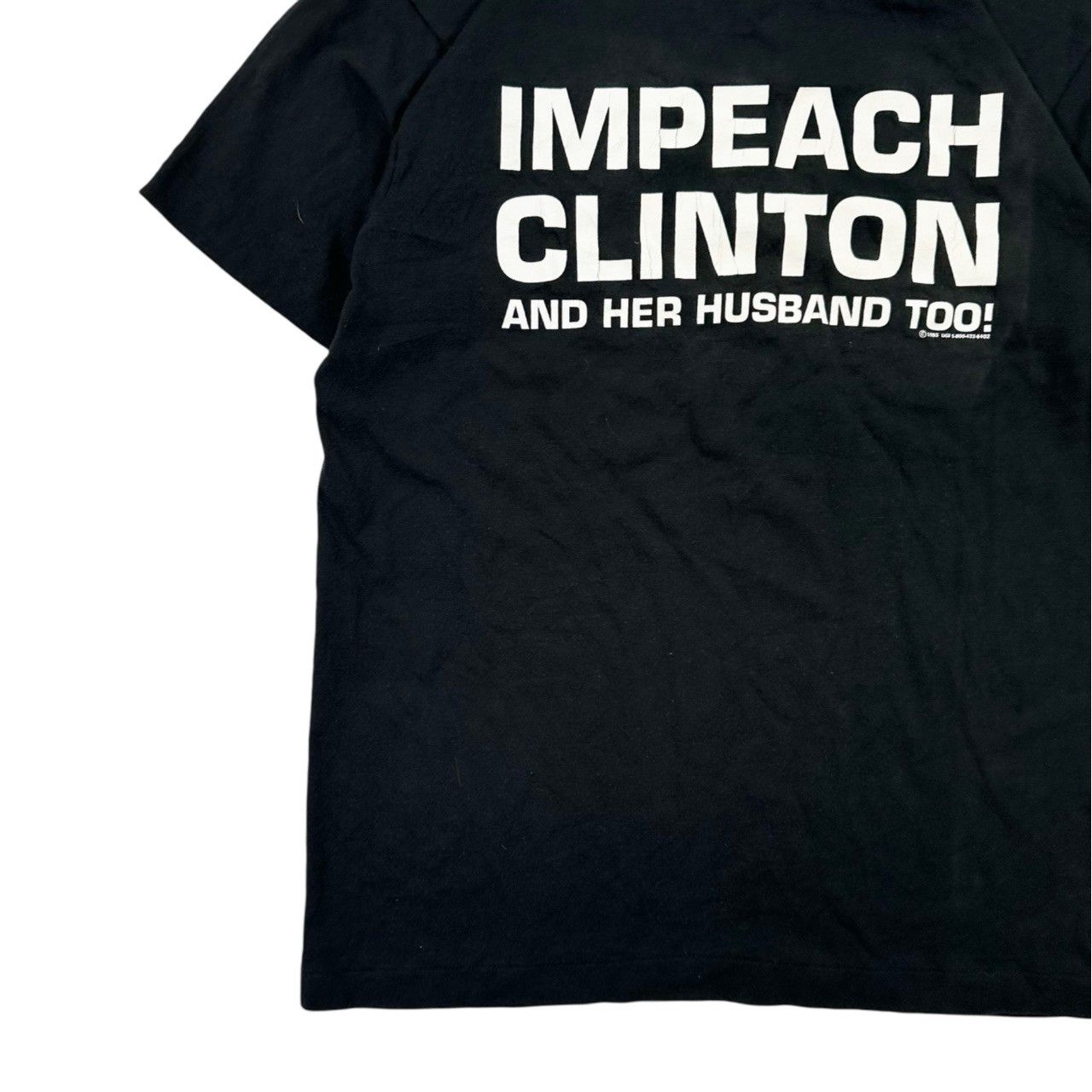 Vintage Vintage Rare 90s Single Stitch Impeach Clinton Political Size US L / EU 52-54 / 3 - 3 Thumbnail