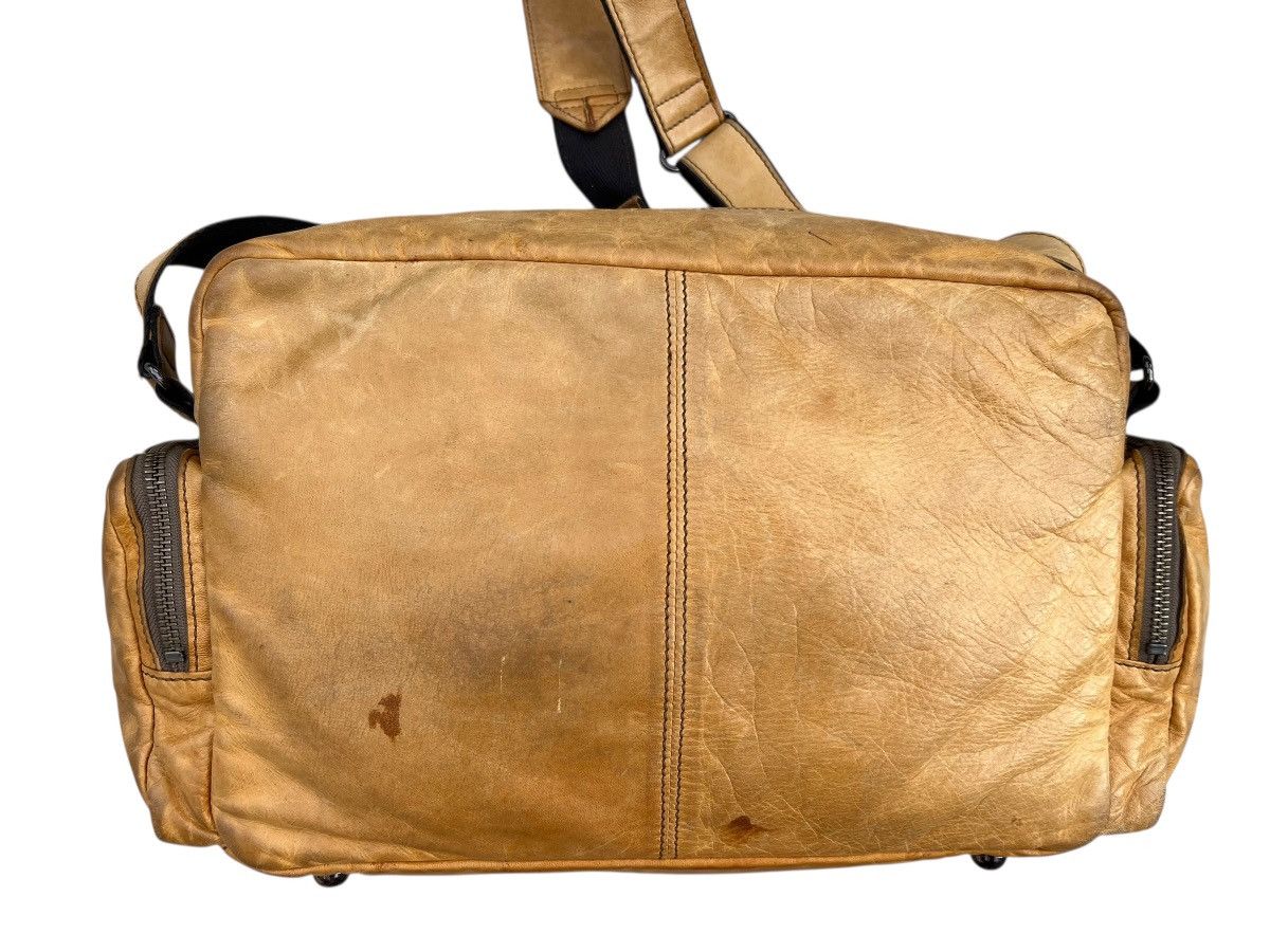 Leather LINK-KU Japan Stains Patina Horse Leather Messenger Bag Size ONE SIZE - 8 Thumbnail