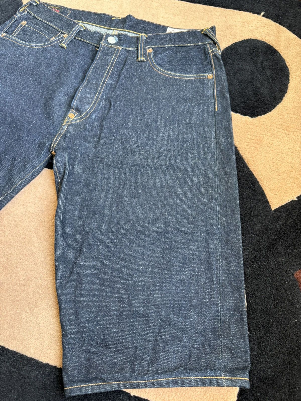 Evisu EVISU green daicock denim shorts！size：34 Size US 34 / EU 50 - 8 Thumbnail