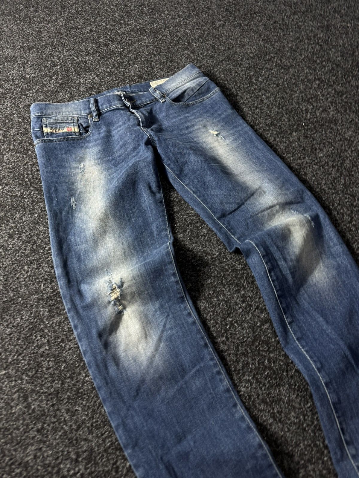 Diesel × If Six Was Nine × Vintage Vintage Diesel Industry Distressed Jeans skinny denim pants Size 29" - 5 Thumbnail