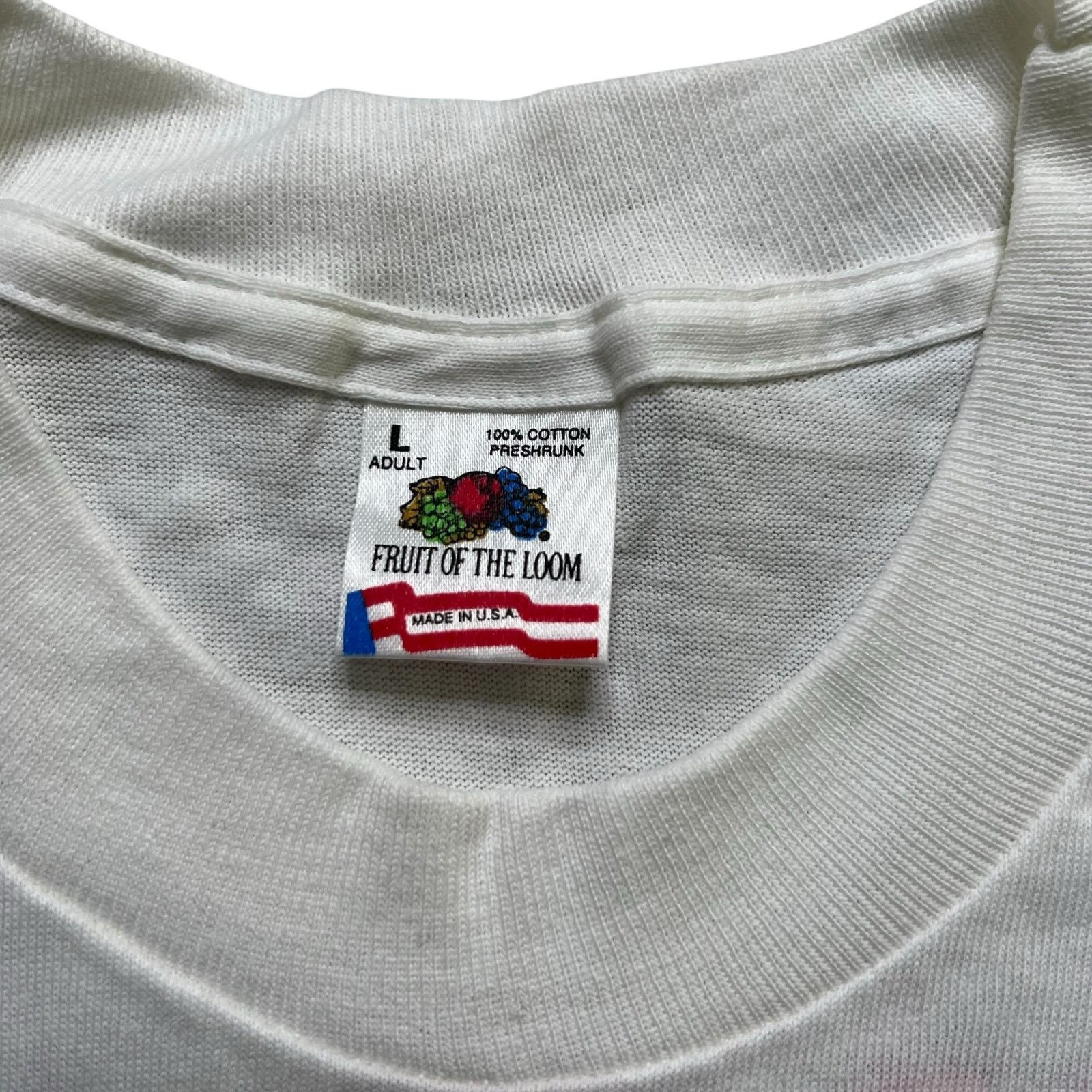Fruit Of The Loom Vintage 90s Mardi Gras Bead Freak T-Shirt USA Made Sz Large Size US L / EU 52-54 / 3 - 5 Thumbnail