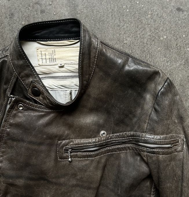Nozomi Ishiguro NOZOMI ISHIGURO 2015 AW Asymmetrical Zip Leather Jacket Size US S / EU 44-46 / 1 - 9 Thumbnail