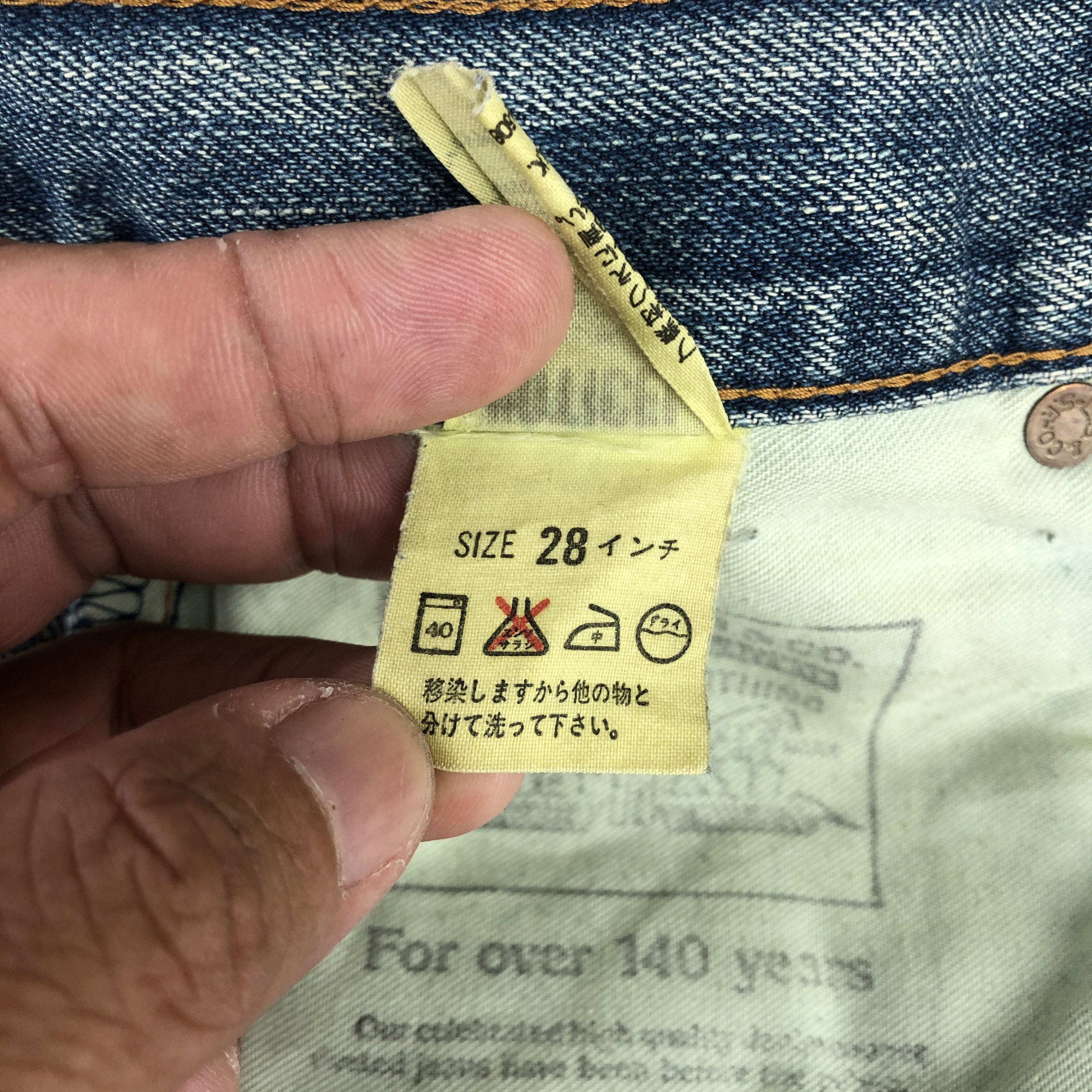 Levi's Vintage 90s Levis 502 Selvedge Jeans Faded Stonewash Denim Size 26" / US 2 / IT 38 - 12 Thumbnail