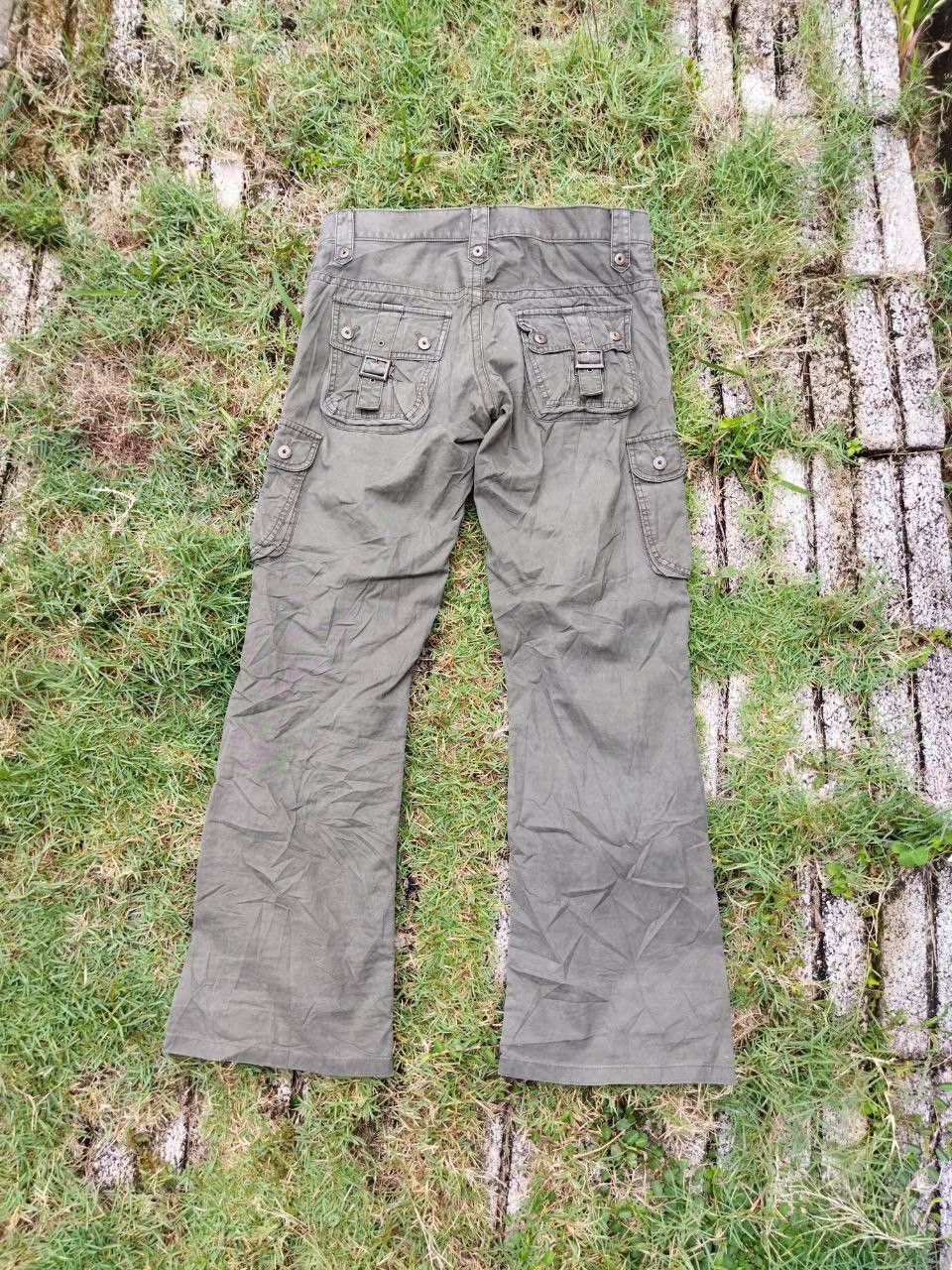 Michel Klein Vintage Michel Klein Double Knee Flared Tactical Pants Size US 31 - 8 Thumbnail