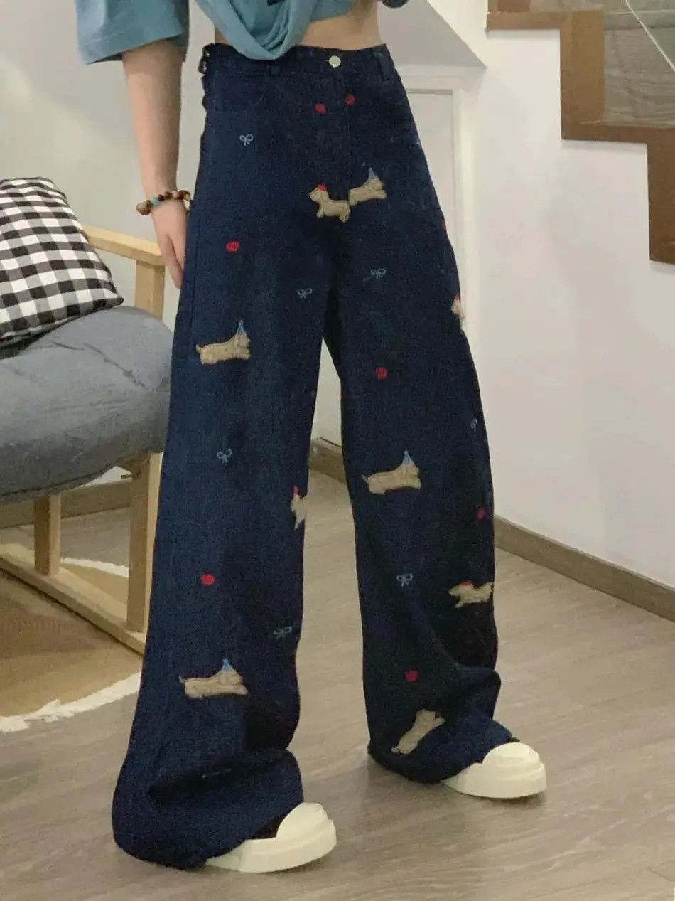 Japanese Brand Retro loose wide leg high waisted jeans Size US 30 / EU 46 - 1 Thumbnail