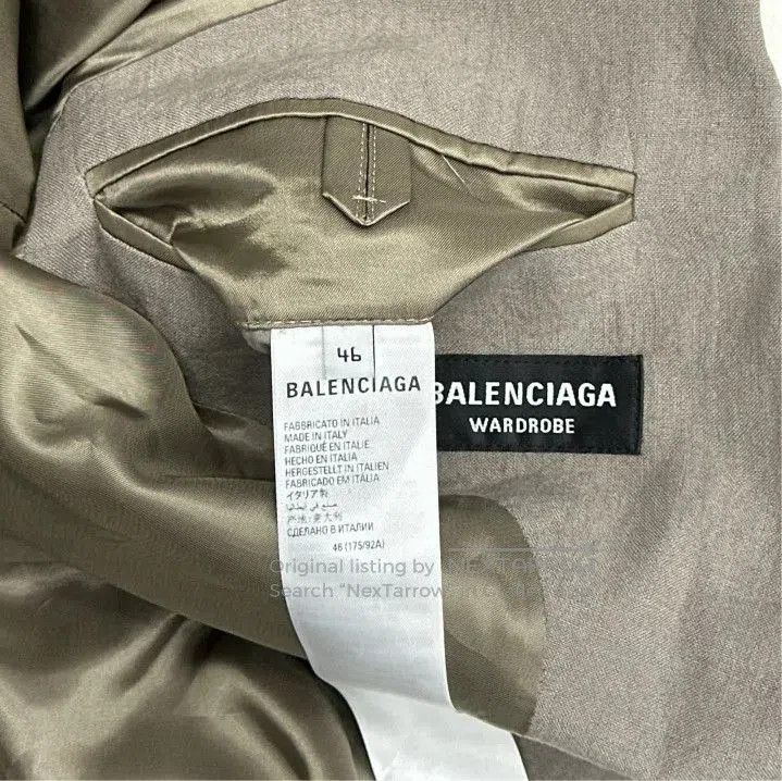 Balenciaga Balenciaga Beige Single-Breasted Long Sleeve Blazer. Size US M / EU 48-50 / 2 - 2 Thumbnail