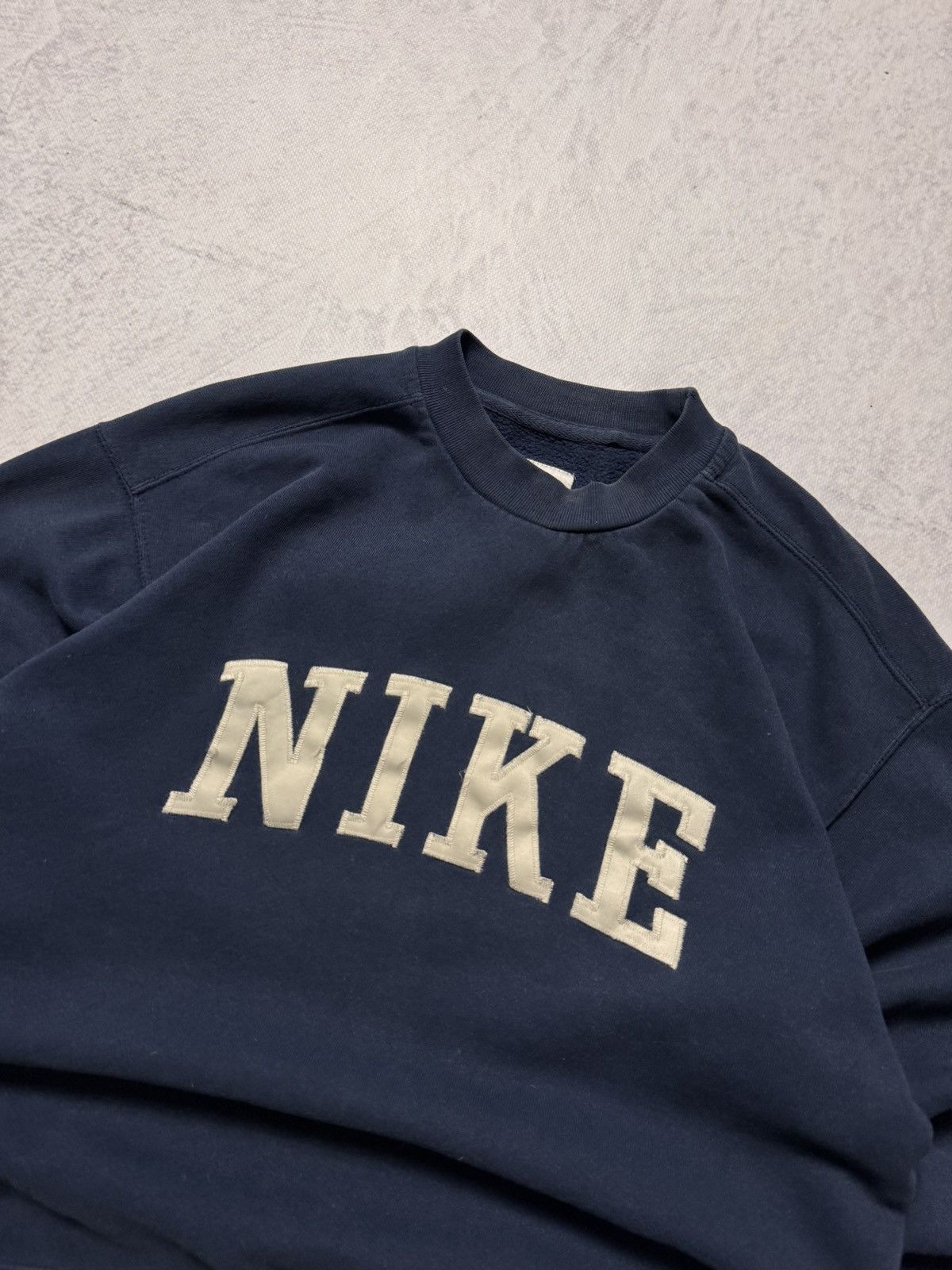 Nike × Vintage 00s Nike Vintage Big Logo Oversize Sweatshirt Y2K Size US S / EU 44-46 / 1 - 2 Thumbnail