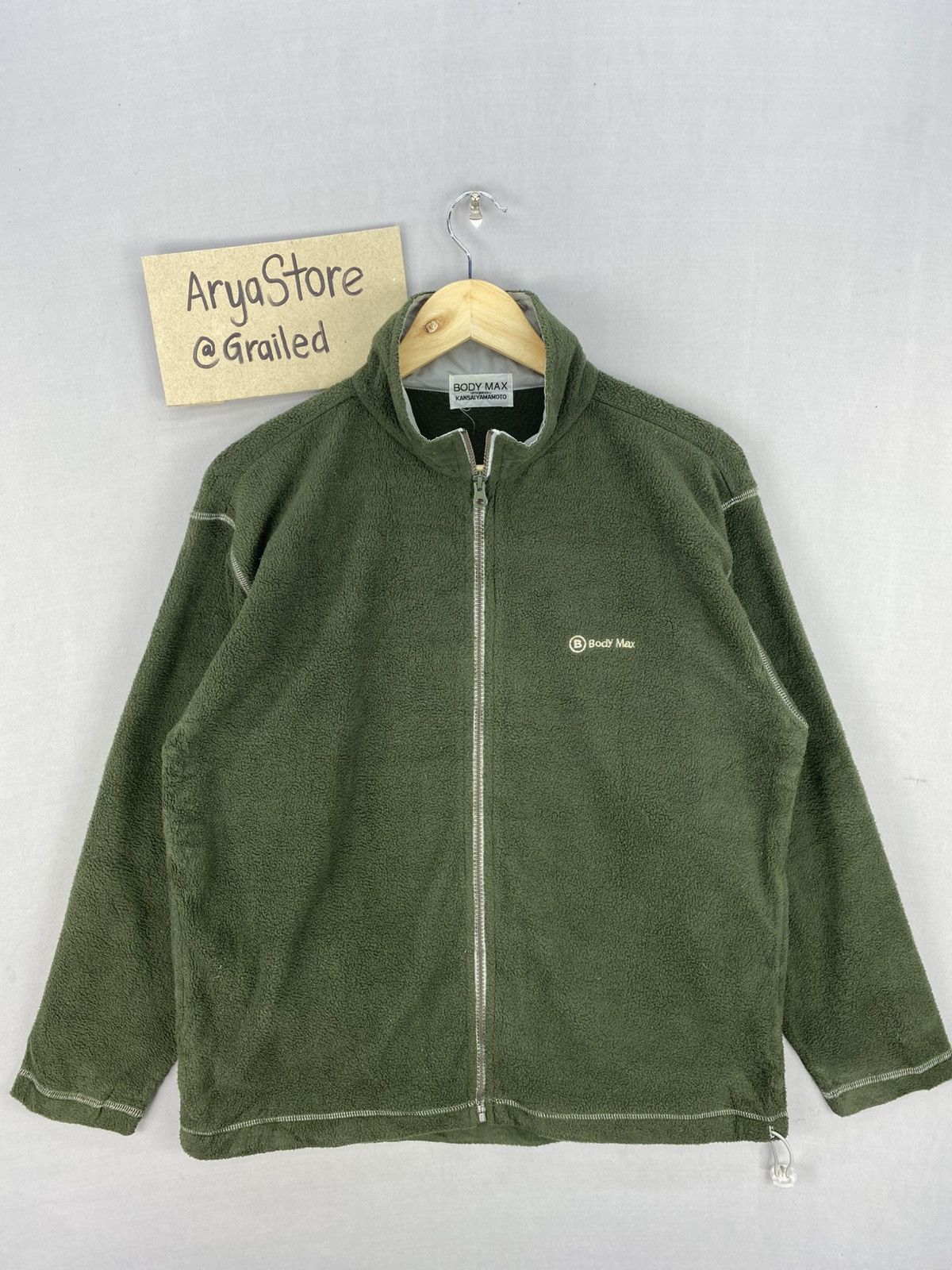 Kansai Yamamoto Vintage Y2K Body Max by Kansai Yamamoto Fleece Zipper Jacket Size US M / EU 48-50 / 2 - 1 Thumbnail