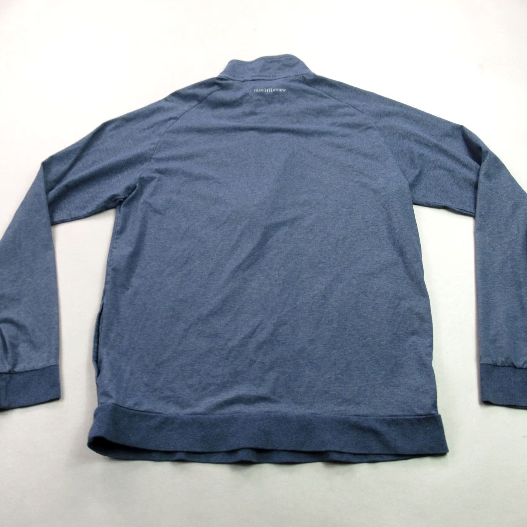 TravisMathew Travis Mathew Sweater Mens Large Long Sleeve Pullover 1/4 Zip Blue Golf Size US L / EU 52-54 / 3 - 7 Thumbnail
