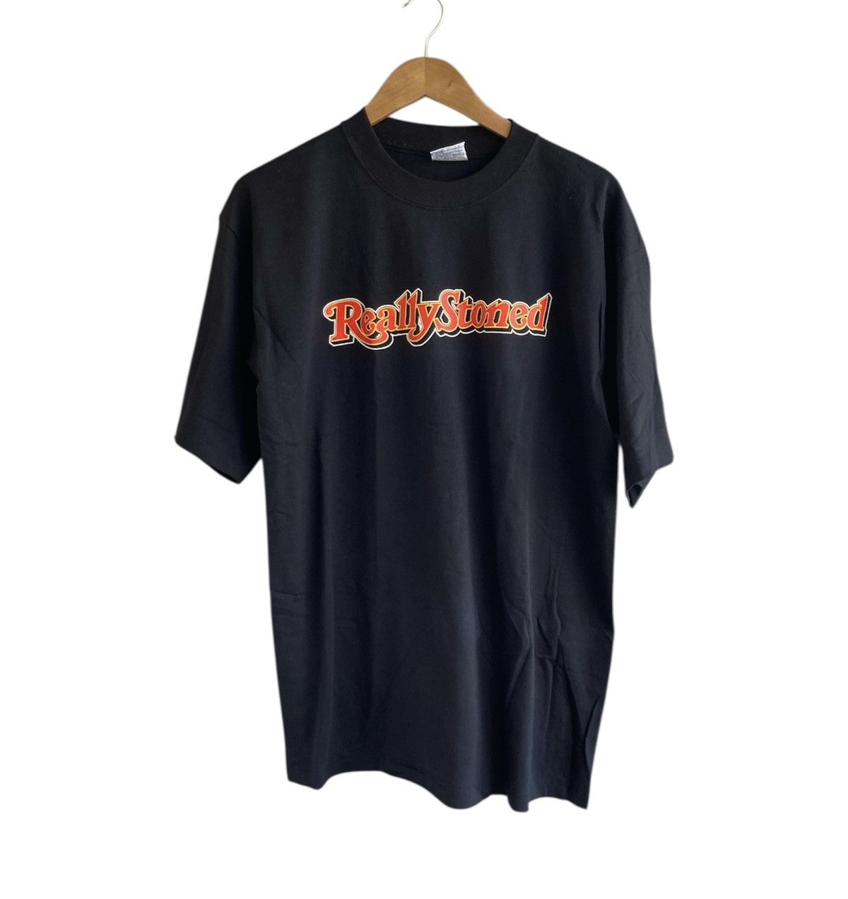 Band Tees × Vintage Vintage 90s Really Stoned Tee rolling stone weed parody Size US L / EU 52-54 / 3 - 4 Thumbnail
