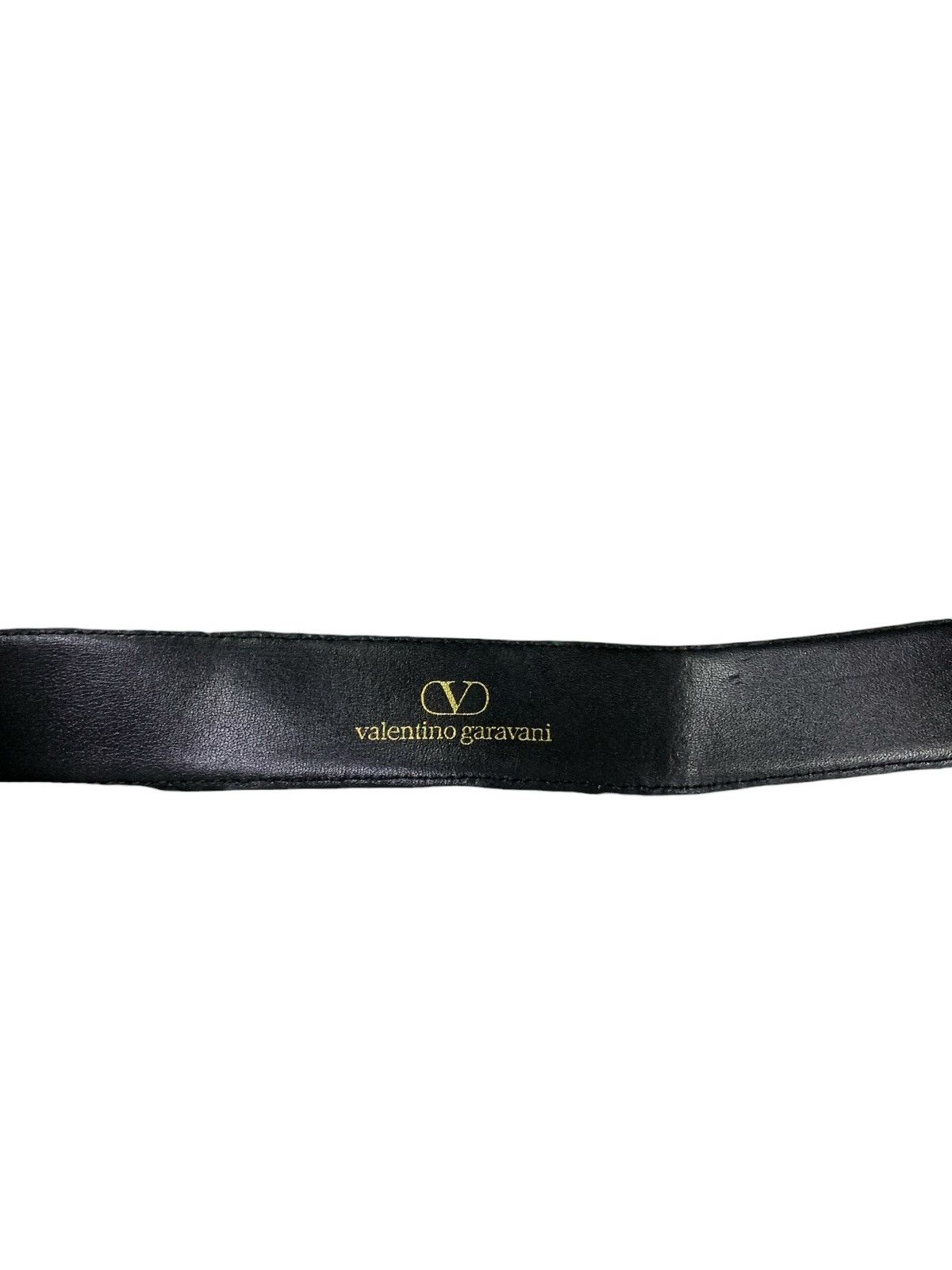 Valentino Valentino Garavani Oval Gold Pleated Leather Belt Size ONE SIZE - 7 Thumbnail