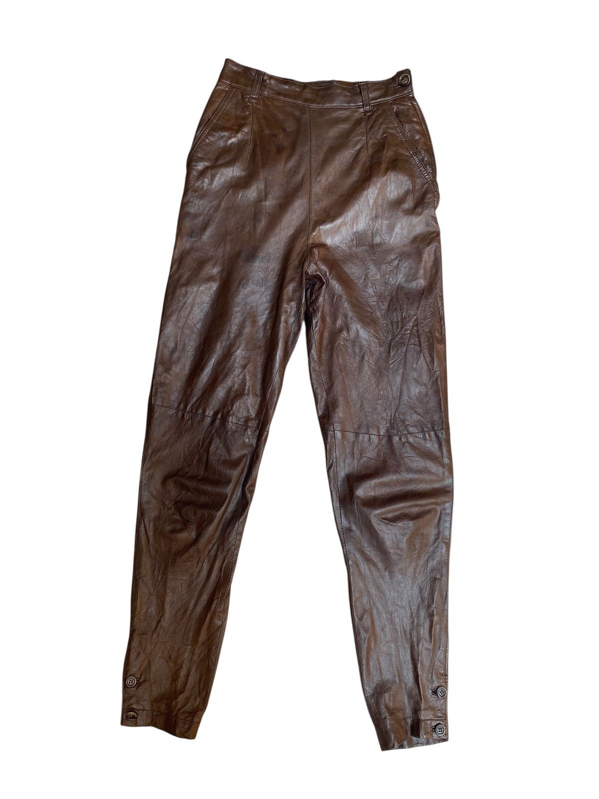Issey Miyake Vintage Issey Miyake Suede Pant Size 24" / US 00 / IT 34 - 1 Thumbnail