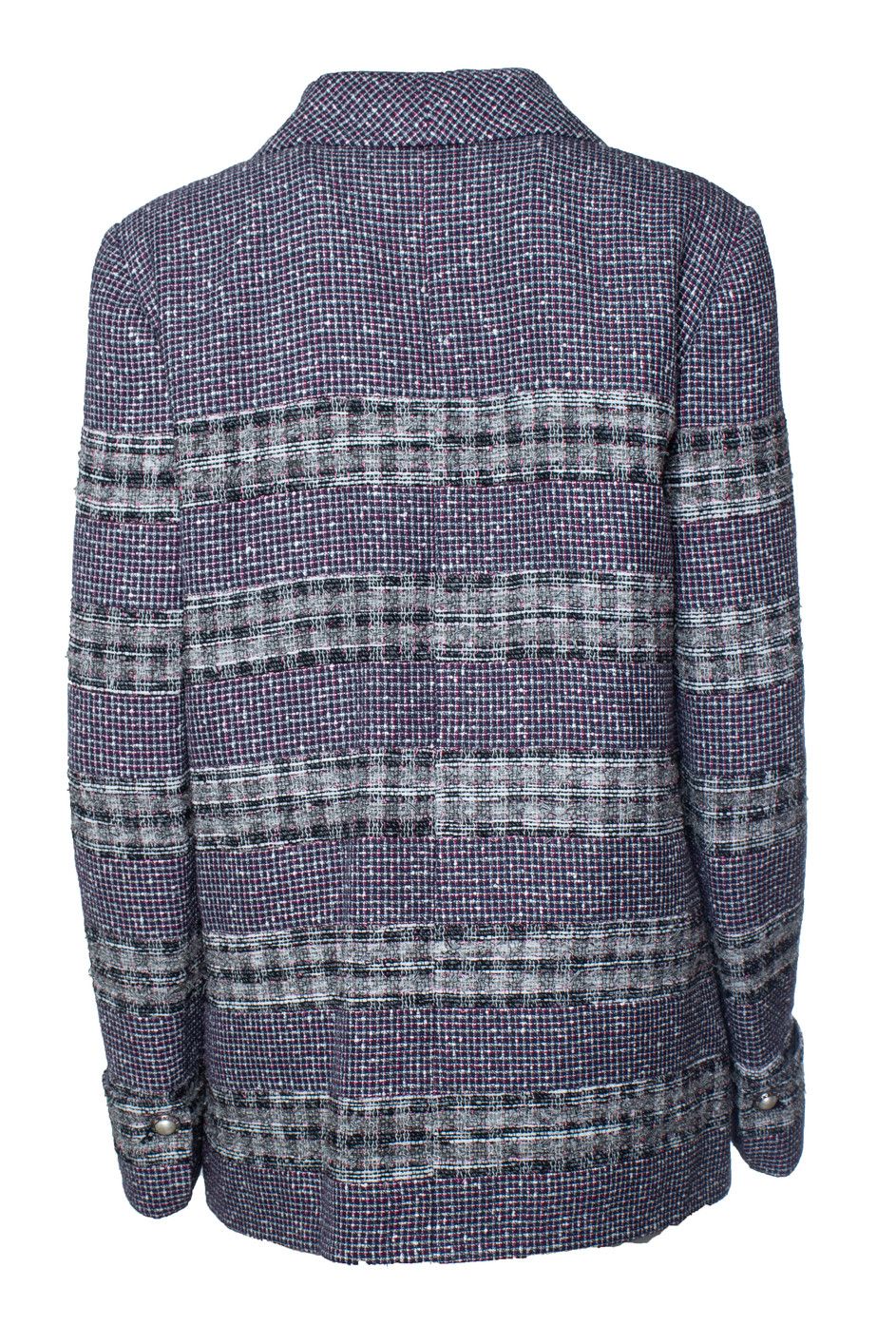 Chanel Chanel, purple tweed blazer with lurex Size L / US 10 / IT 46 - 3 Thumbnail