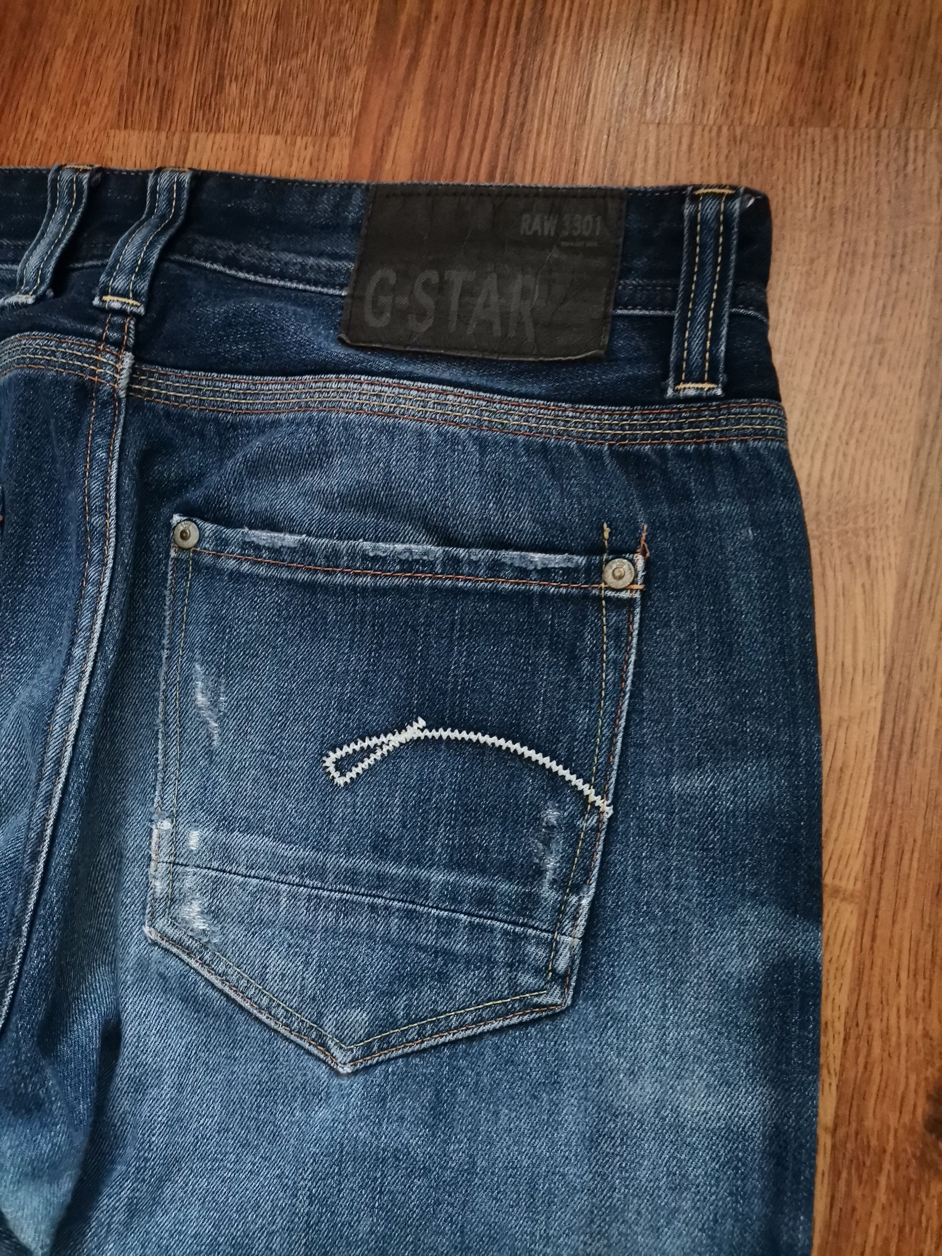 G-Star G-Star Raw Distressed Jeans Size US 31 - 2 Thumbnail
