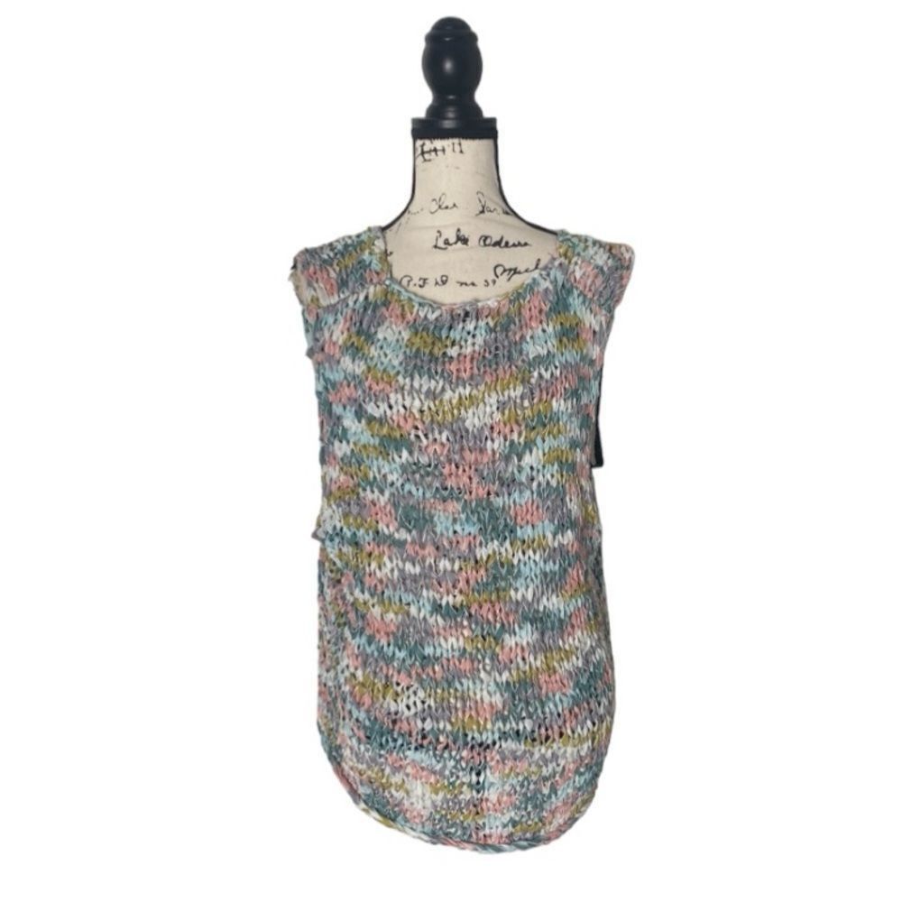 Urban Outfitters Ecote Woven Multicolor Textured Tank Top | Size M/L | Boho K Size M / US 6-8 / IT 42-44 - 1 Thumbnail