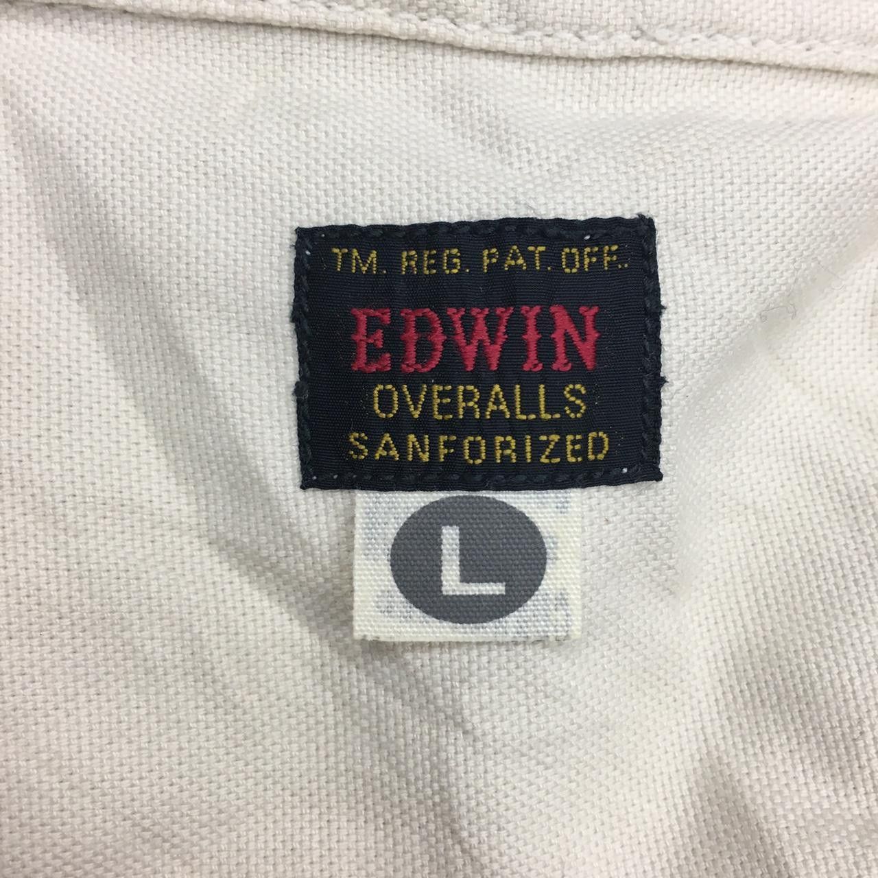 Edwin Vtg EDWIN Overalls Sanforized Button Up Shirt Streetwear Size US L / EU 52-54 / 3 - 4 Thumbnail