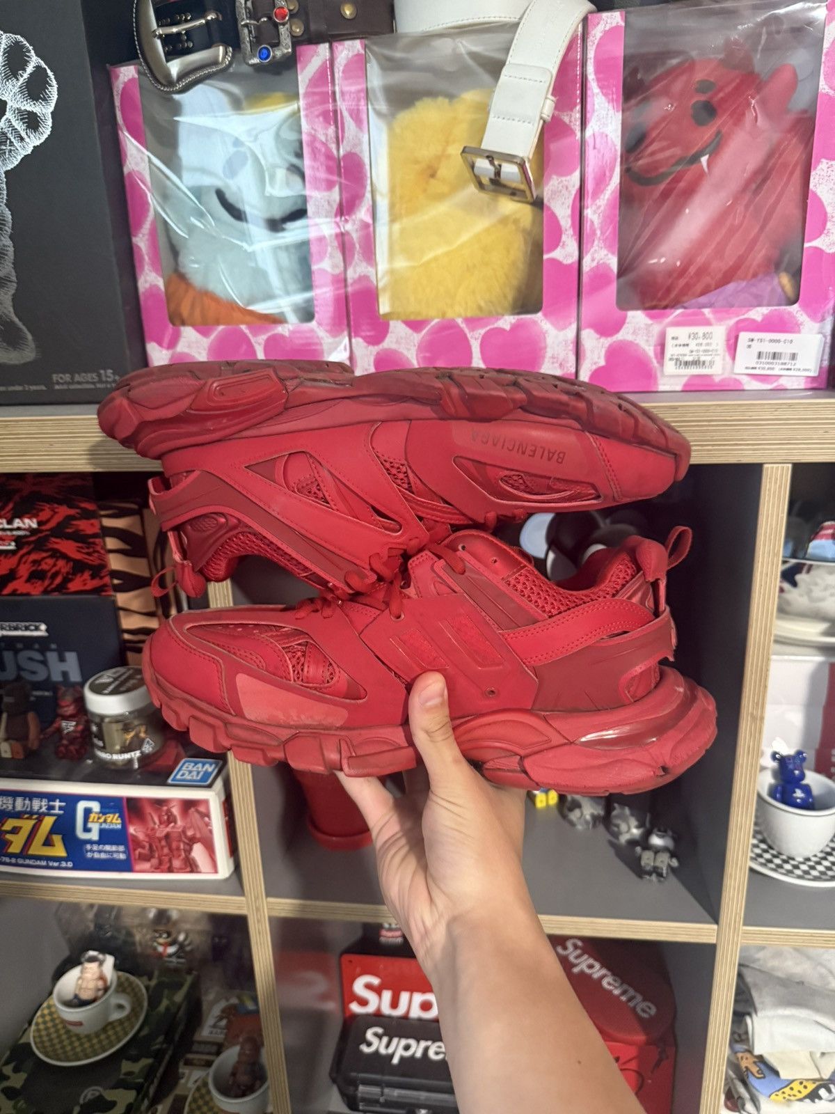 Balenciaga Balenciaga Red Track Sneakers Size US 9 / EU 42 - 4 Thumbnail