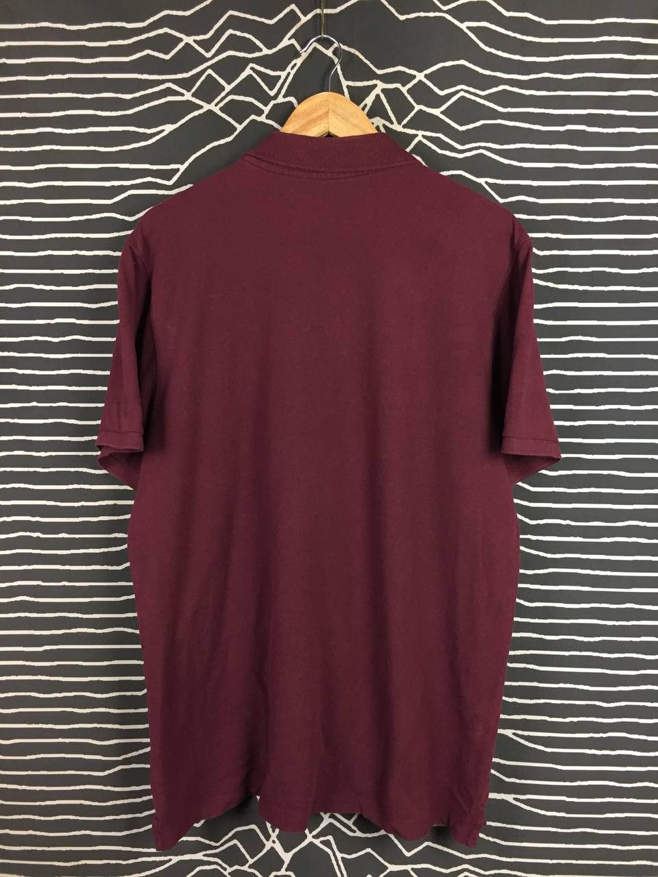 Gap GAP Burgundy Retro Horizontal Striped Essentials Polo Shirt Size US XL / EU 56 / 4 - 4 Thumbnail