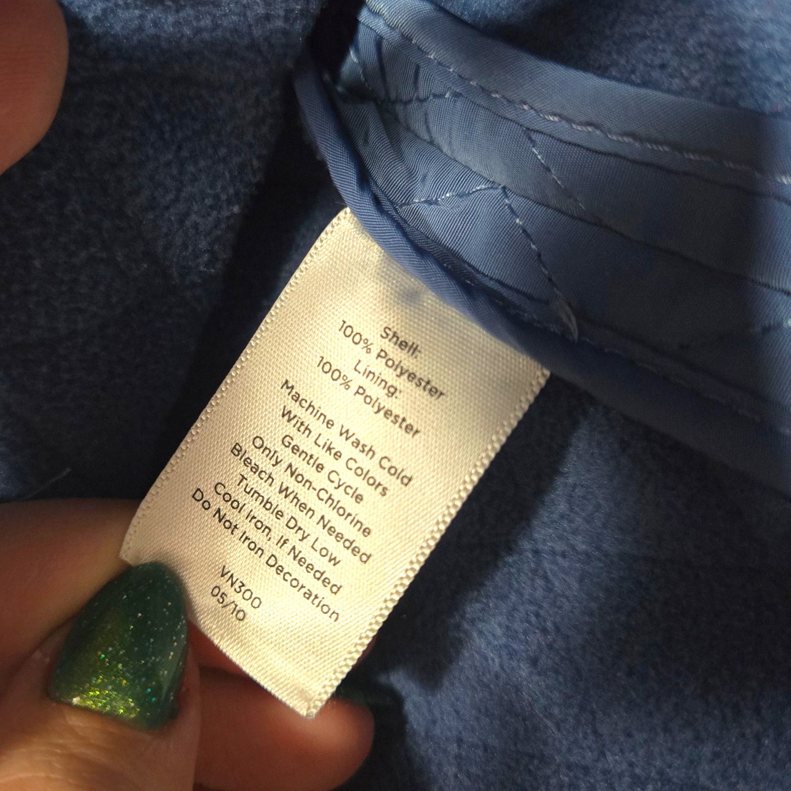 Other Talbots Blue Quilted Fleece-Lined Vest Size Large Petite Size L / US 10 / IT 46 - 9 Thumbnail