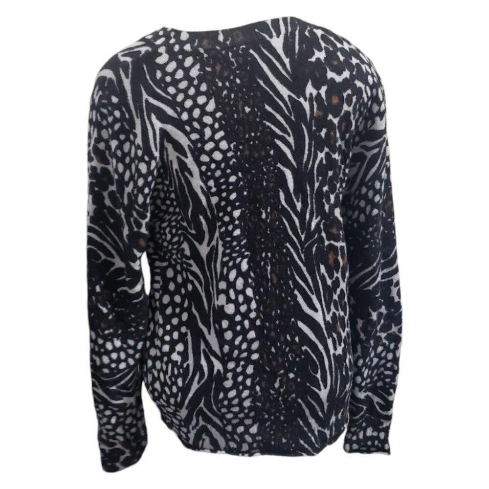 Designer CT1924 Ethyl Animal Print Long Sleeve Sweater M Size M / US 6-8 / IT 42-44 - 5 Thumbnail
