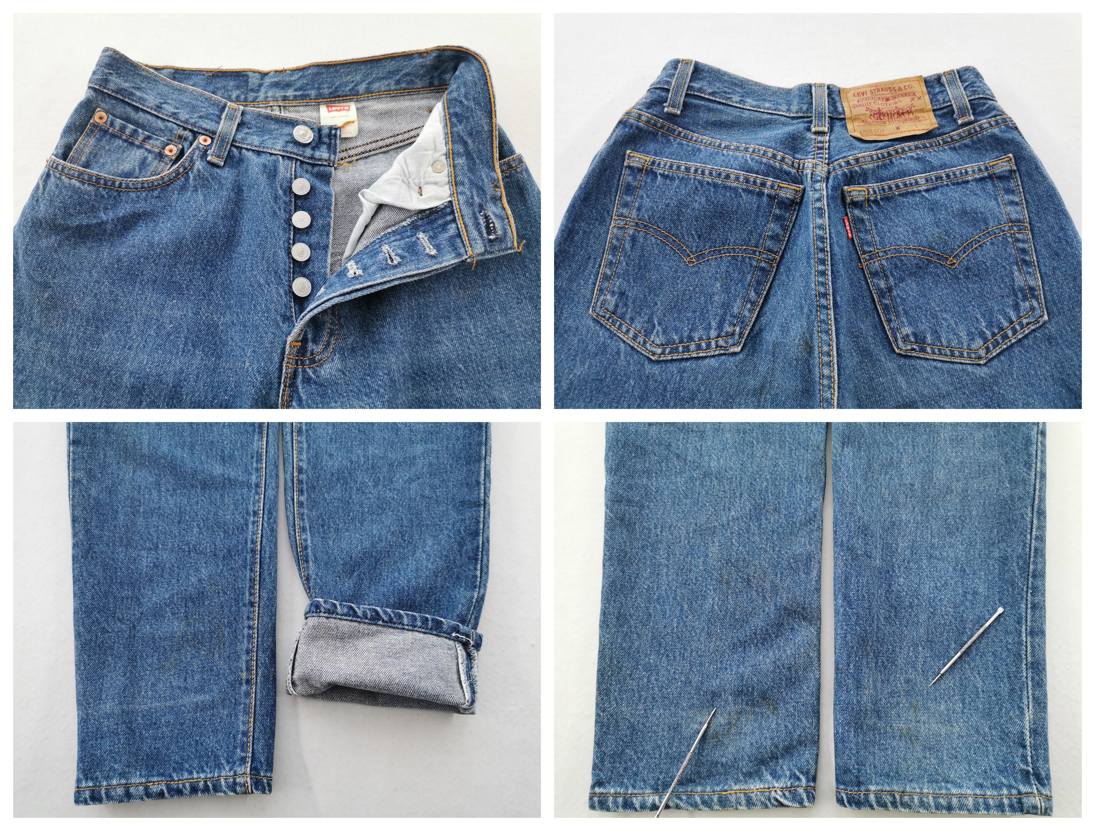 Vintage 90's Levis Lot 501 Denim Jeans Made In