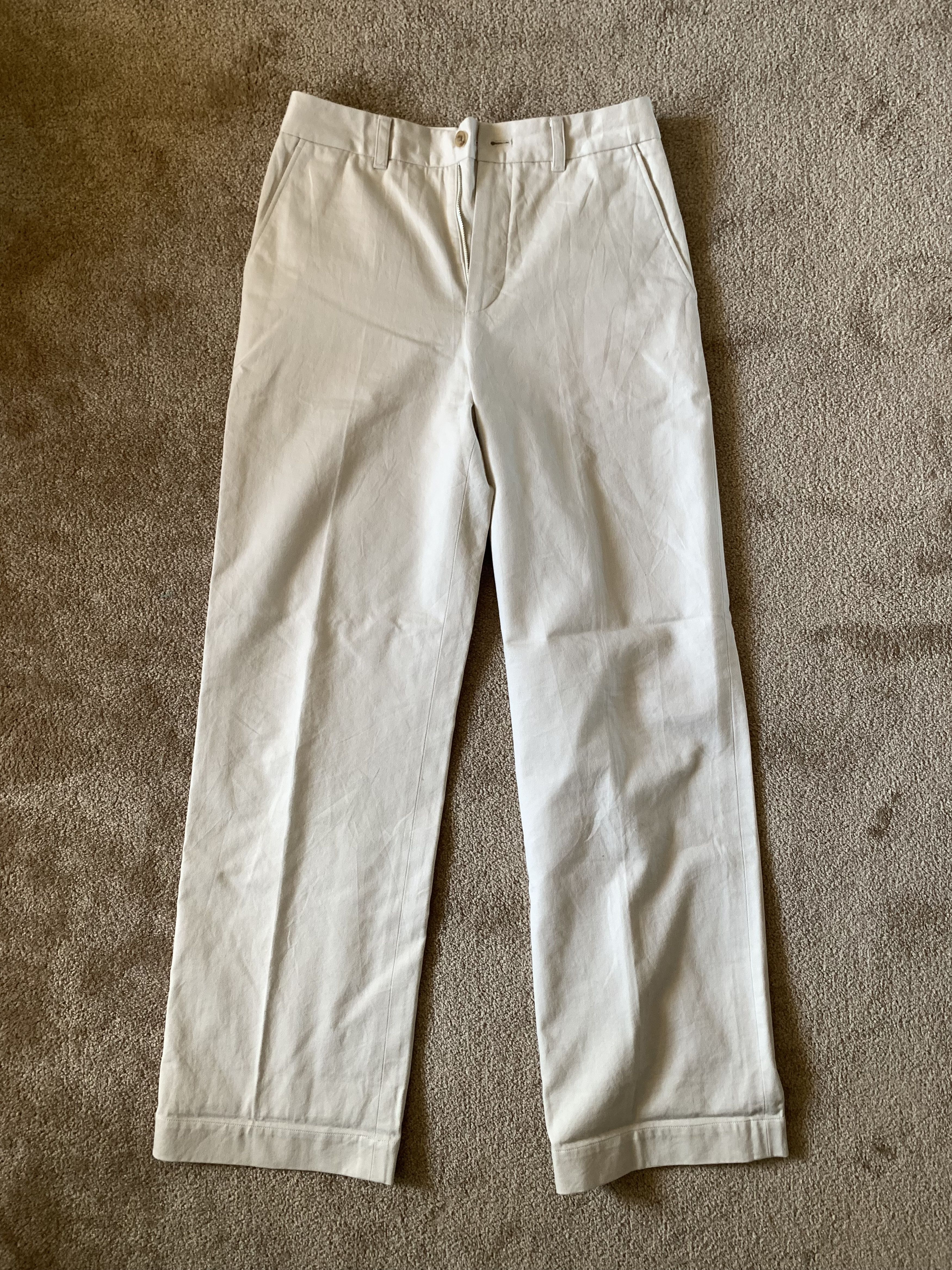 Margaret Howell Bone white beige khaki chino trouser Size US 29 - 1 Thumbnail