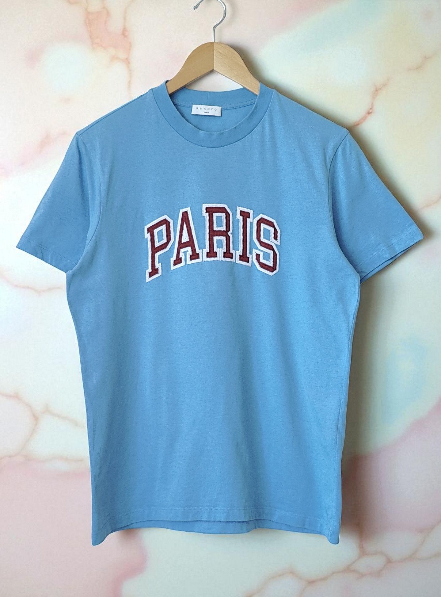 Sandro Sandro Paris Baby Blue Spell Tshirt Size US S / EU 44-46 / 1 - 1 Thumbnail