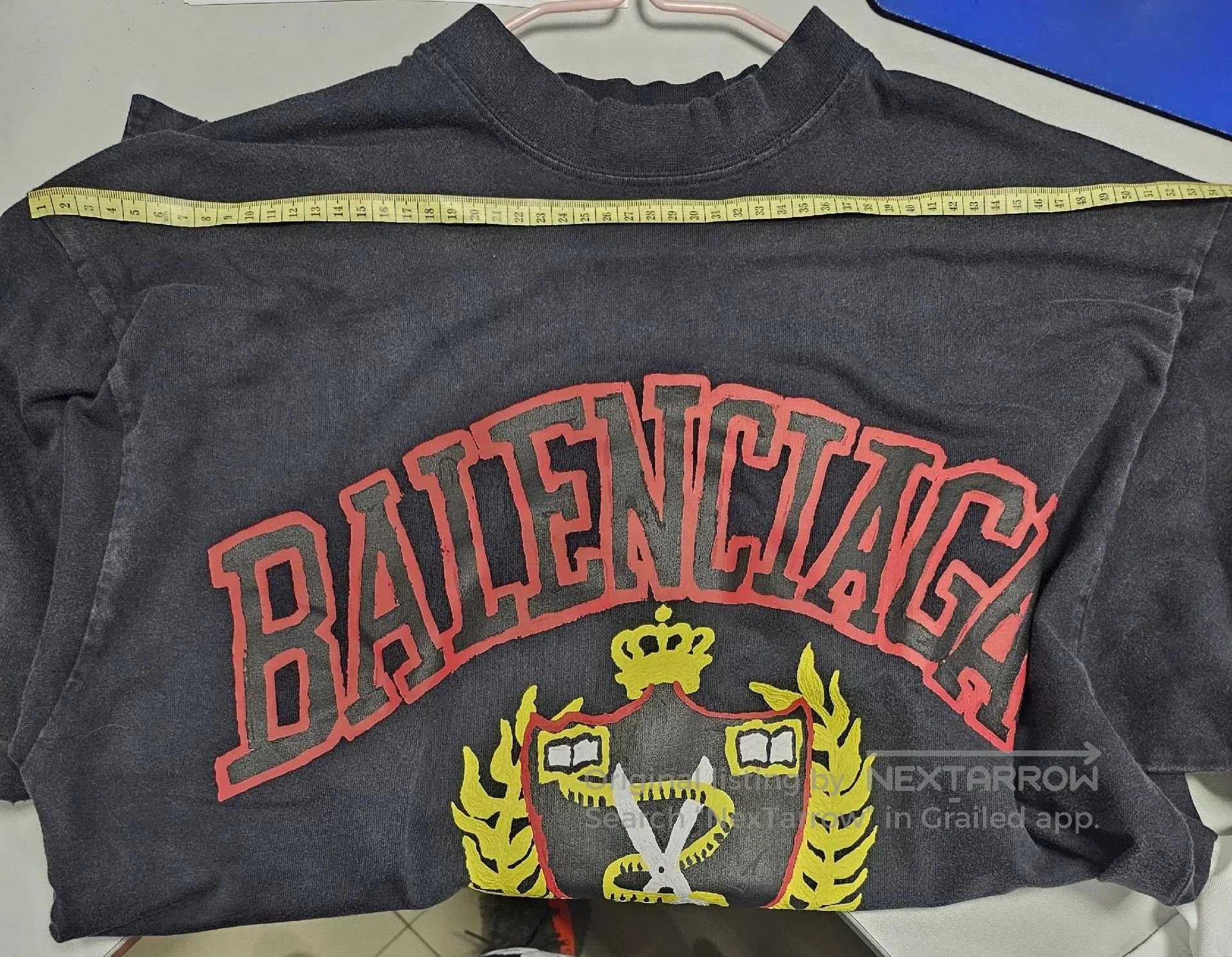Balenciaga Balenciaga Black Vintage Short Sleeve T. Size US XS / EU 42 / 0 - 4 Thumbnail